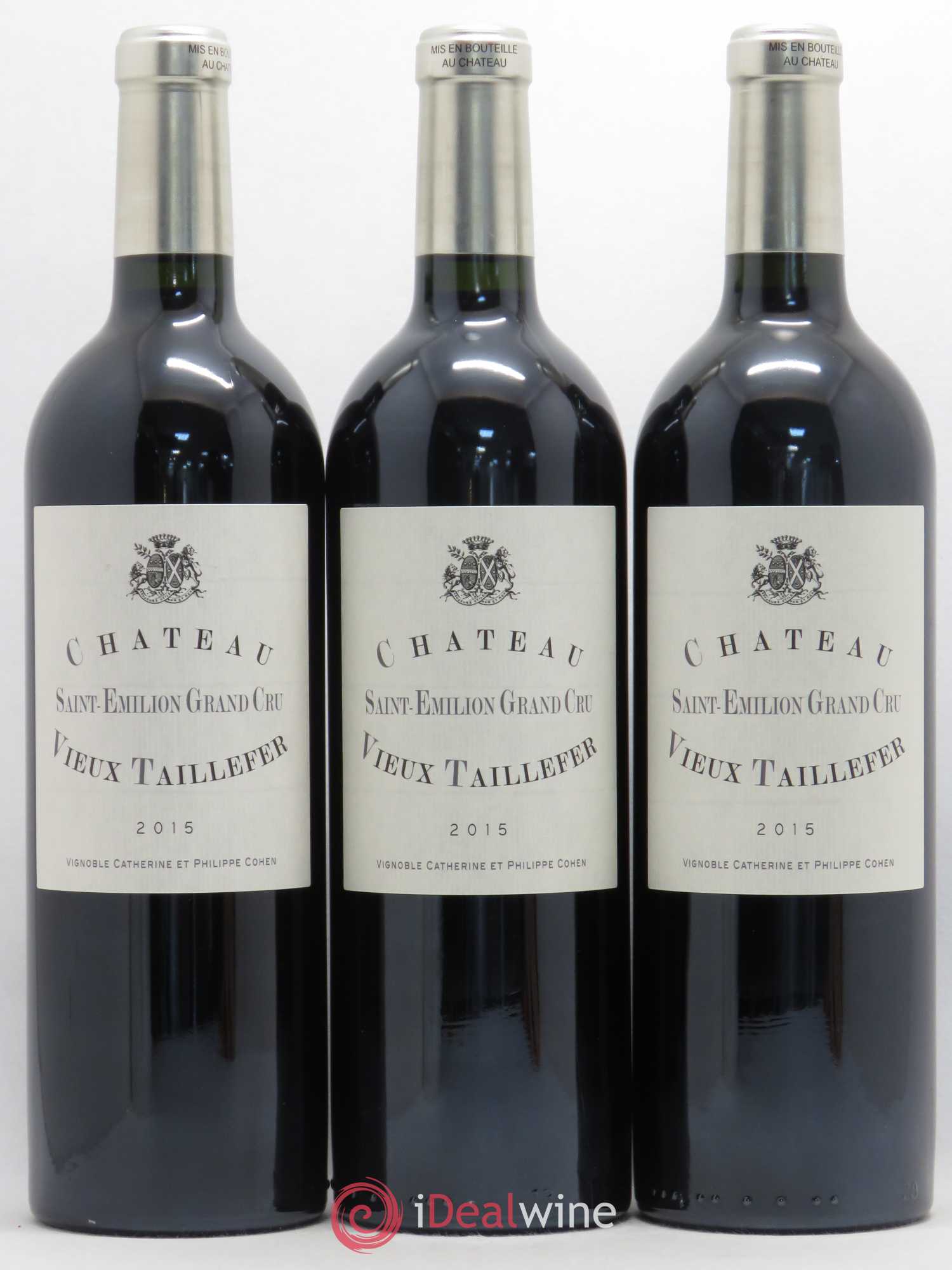 Saint-Émilion Grand Cru Château Vieux Taillefer 2015 - Posten von 6 Flaschen - 0