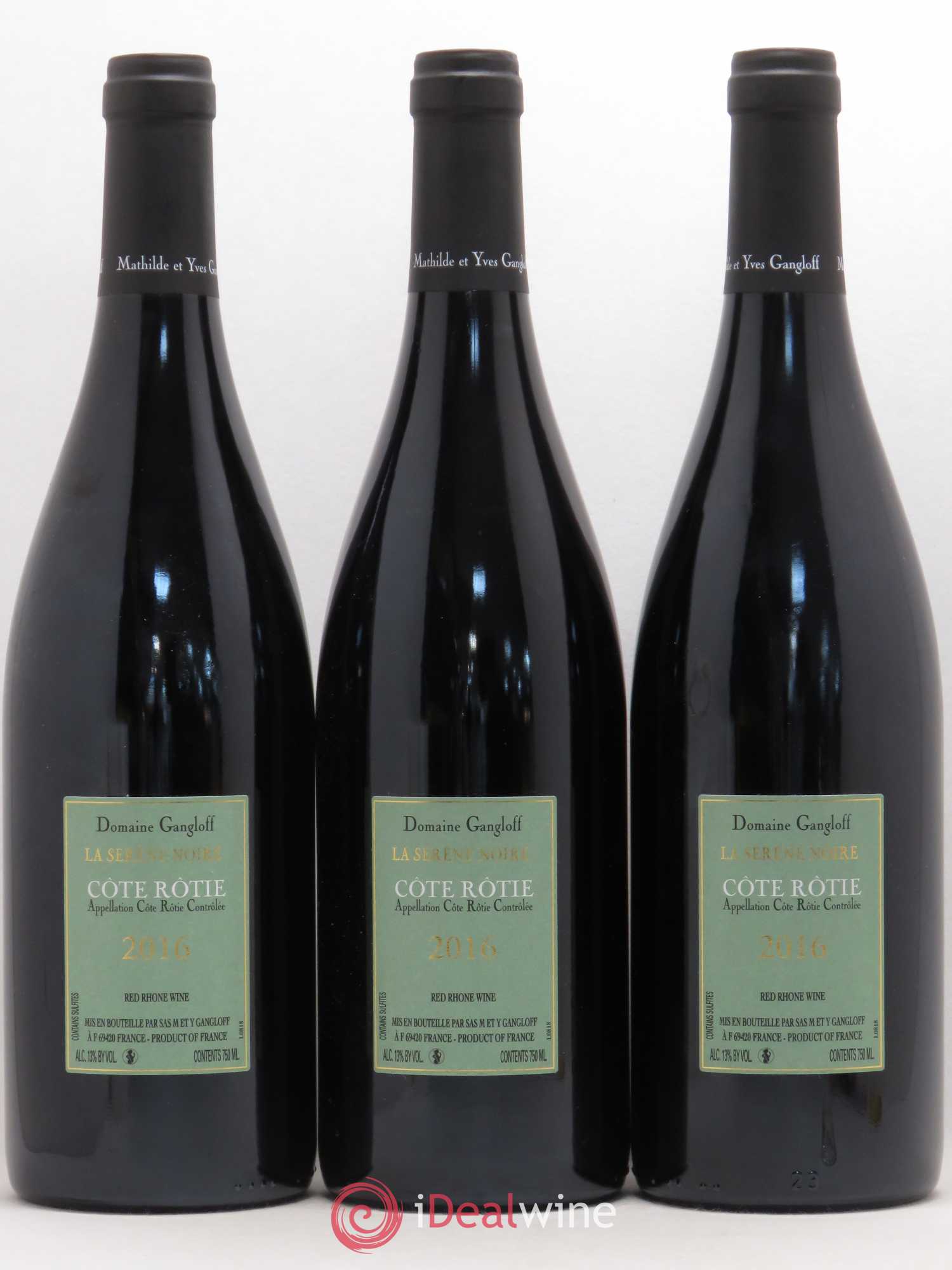 Côte-Rôtie La Sereine Noire Gangloff (Domaine) 2016 - Lot de 3 bouteilles - 1