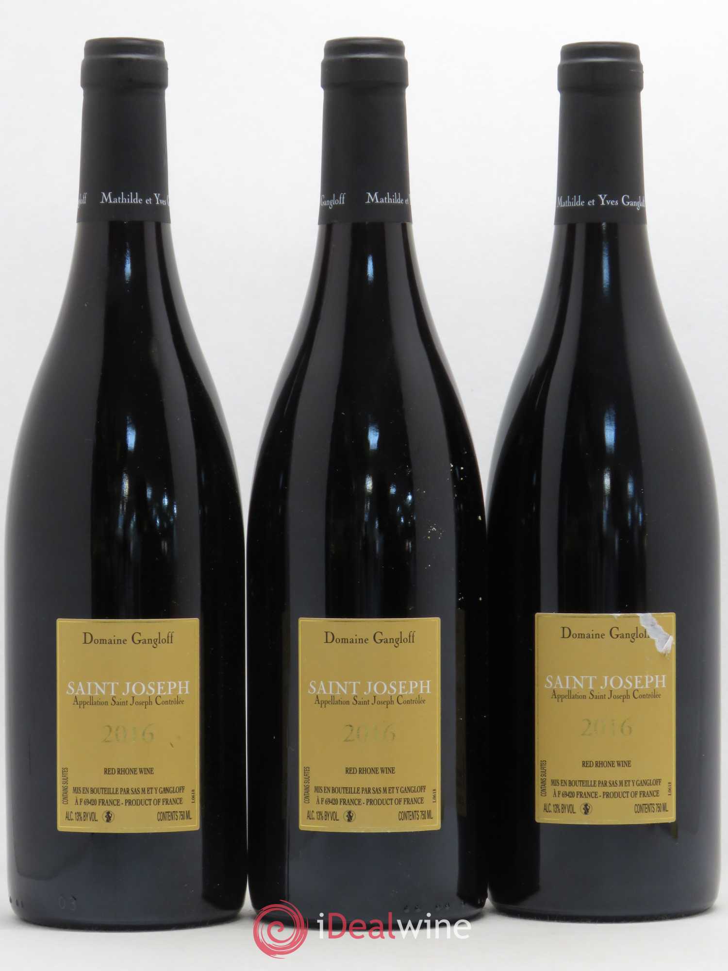 Saint-Joseph Gangloff (Domaine) 2016 - Lot de 3 bouteilles - 1