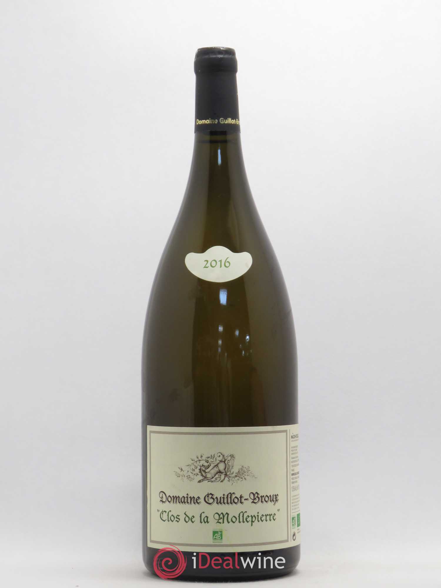 Mâcon-Cruzille Clos De La Mollepierre Guillot-Broux (Domaine) 2016 - Lot de 1 magnum - 0