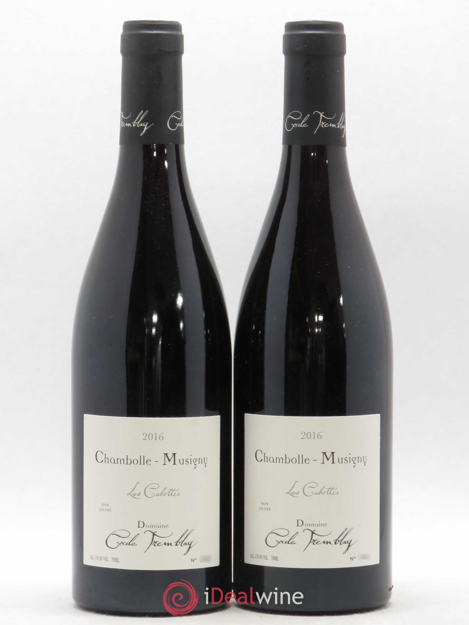 Chambolle-Musigny Les Cabottes Cécile Tremblay 2016 - Lot de 2 bouteilles - 0