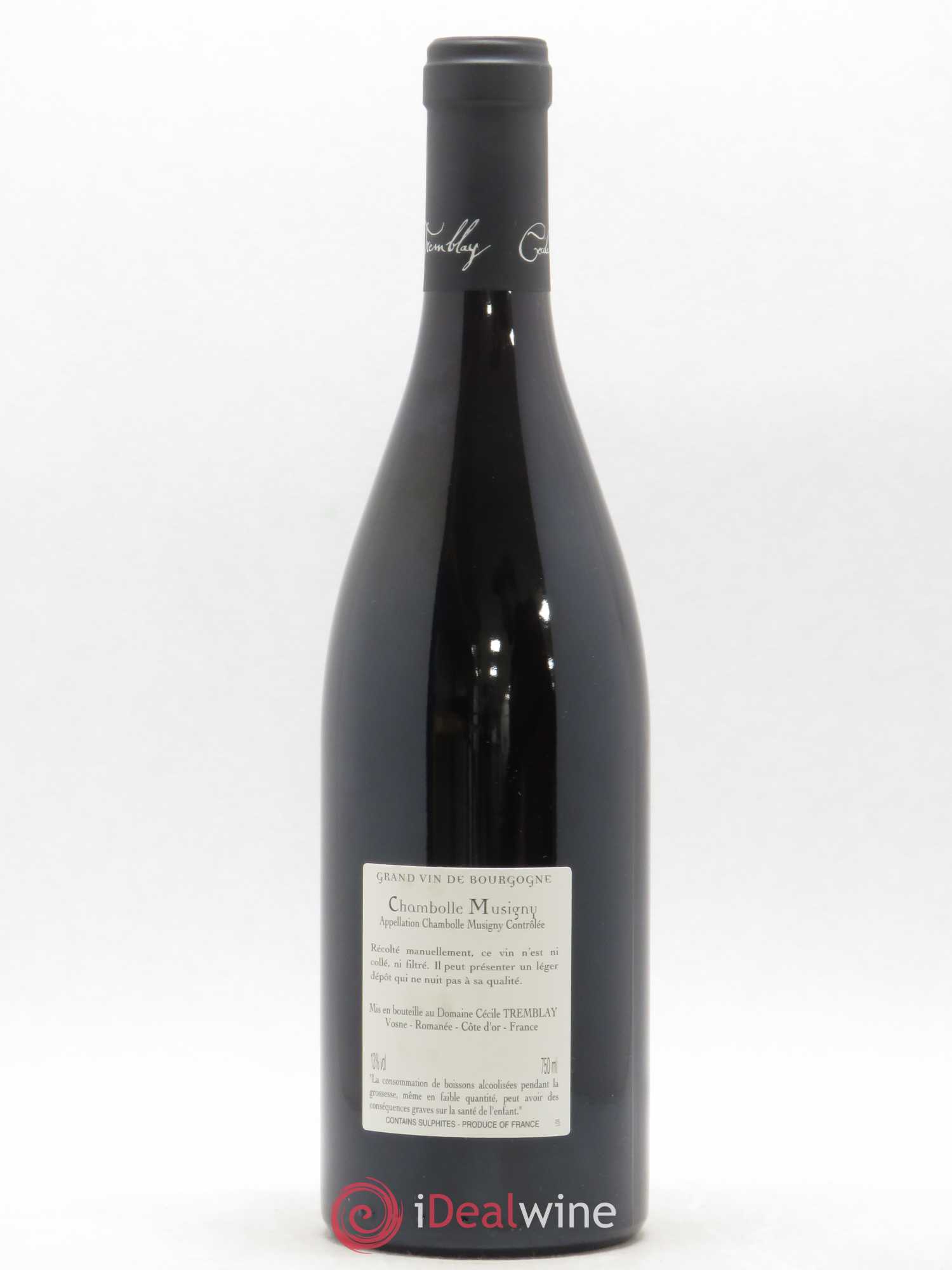 Chambolle-Musigny Les Cabottes Cécile Tremblay 2016 - Lot de 1 bouteille - 1