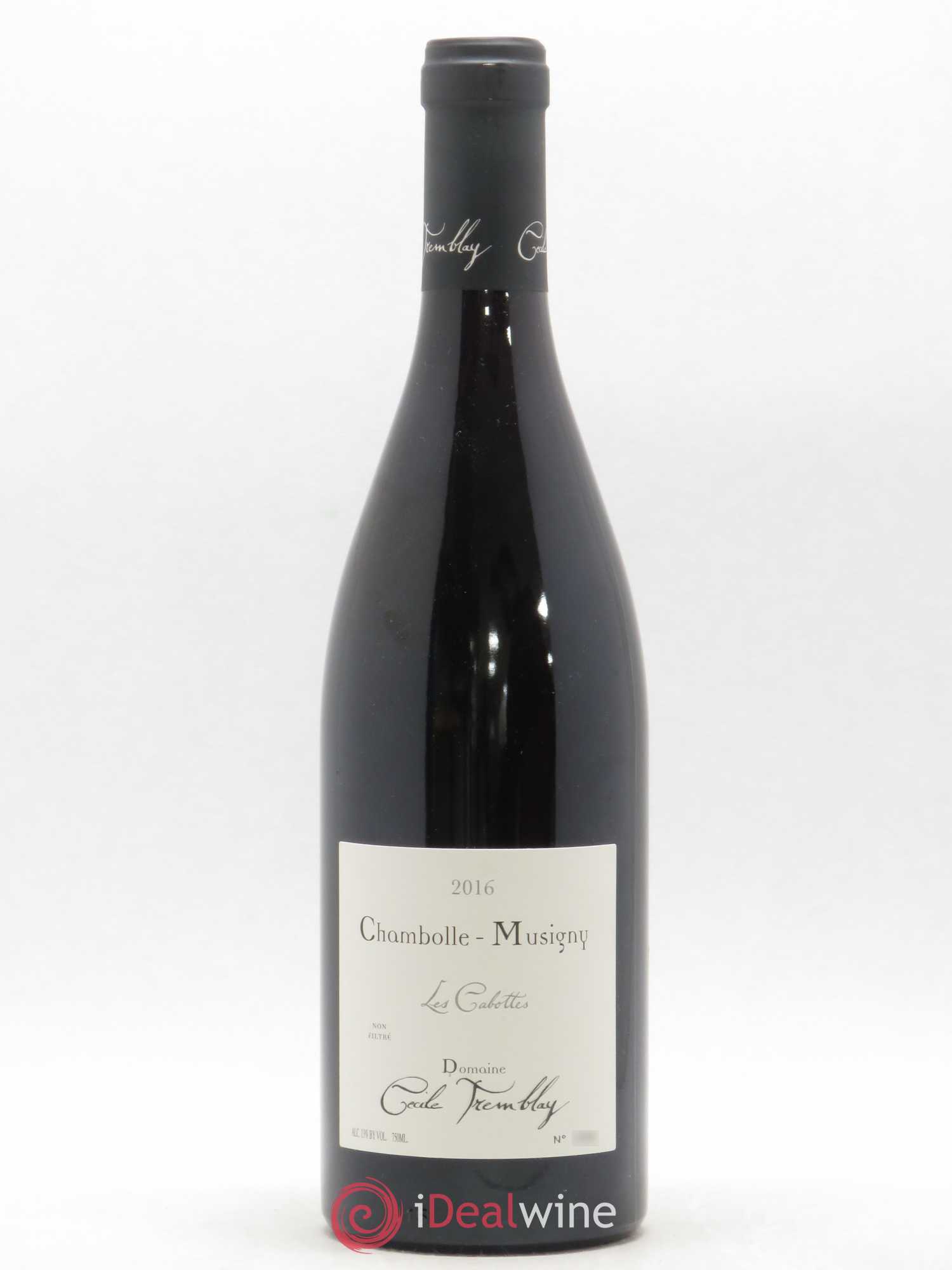 Chambolle-Musigny Les Cabottes Cécile Tremblay 2016 - Lot de 1 bouteille - 0