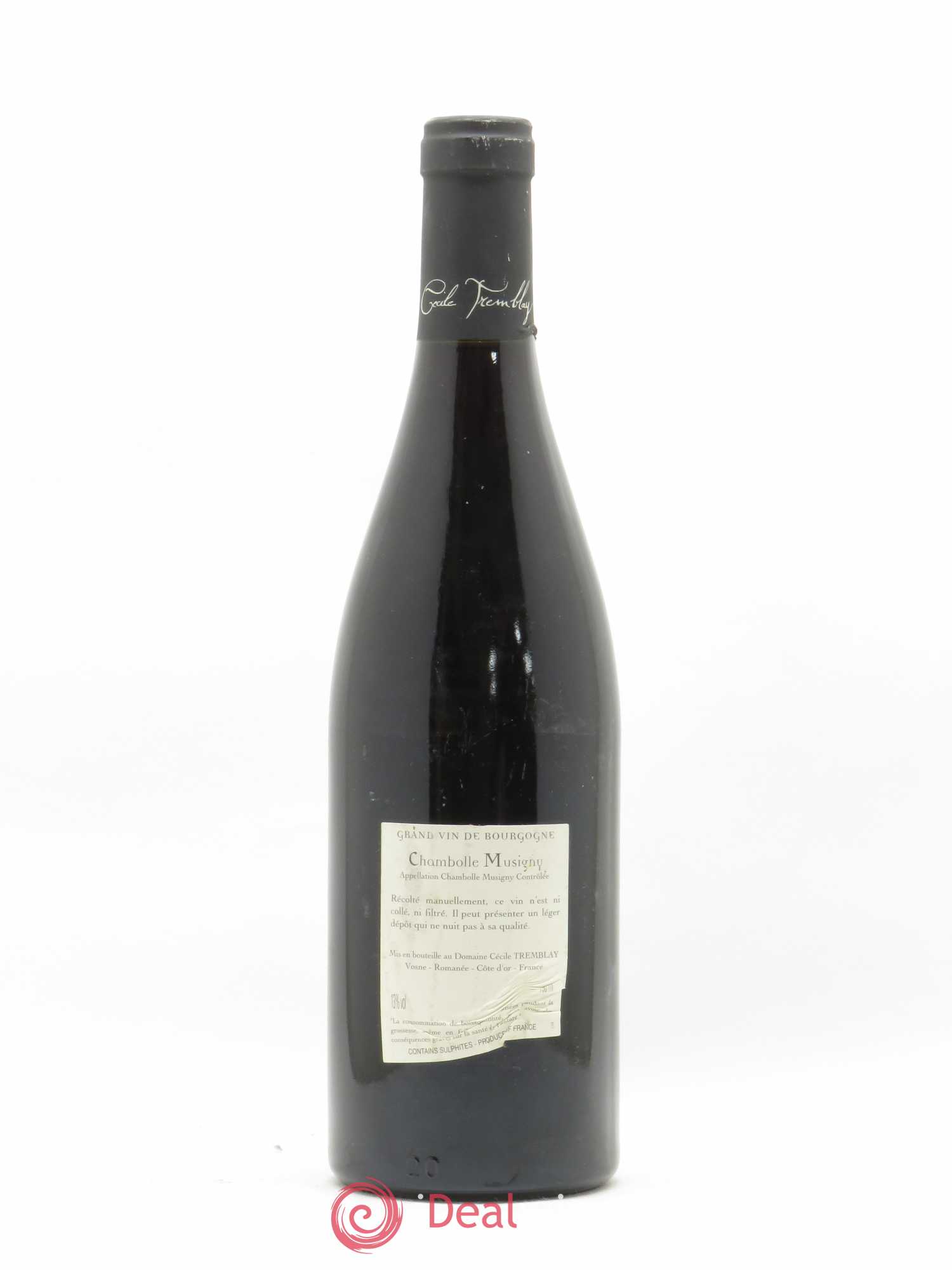 Chambolle-Musigny Les Cabottes Cécile Tremblay 2012 - Lot de 1 bouteille - 1