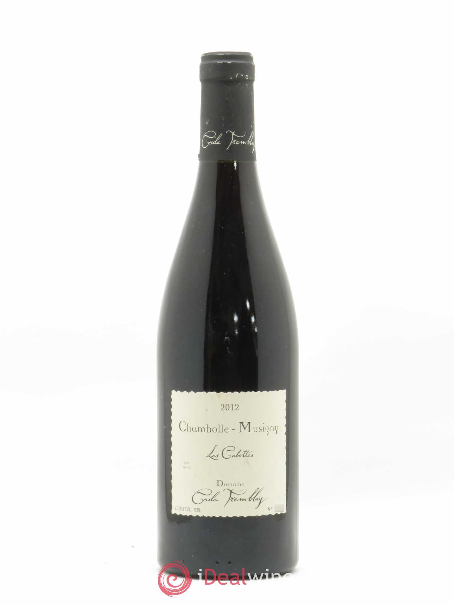 Chambolle-Musigny Les Cabottes Cécile Tremblay 2012 - Lot de 1 bouteille - 0