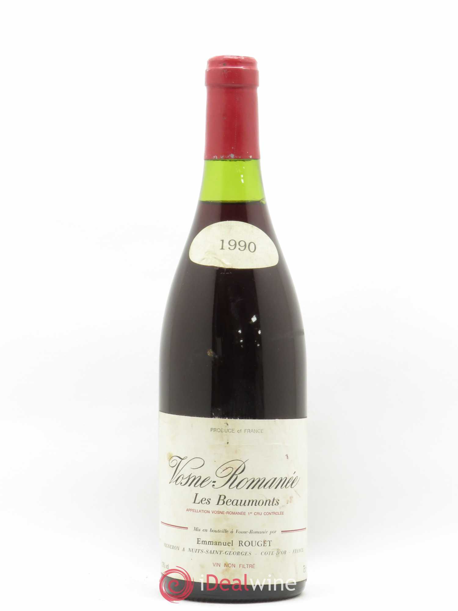 Vosne-Romanée 1er Cru Les Beaumonts Emmanuel Rouget 1990 - Lot de 1 bouteille - 0