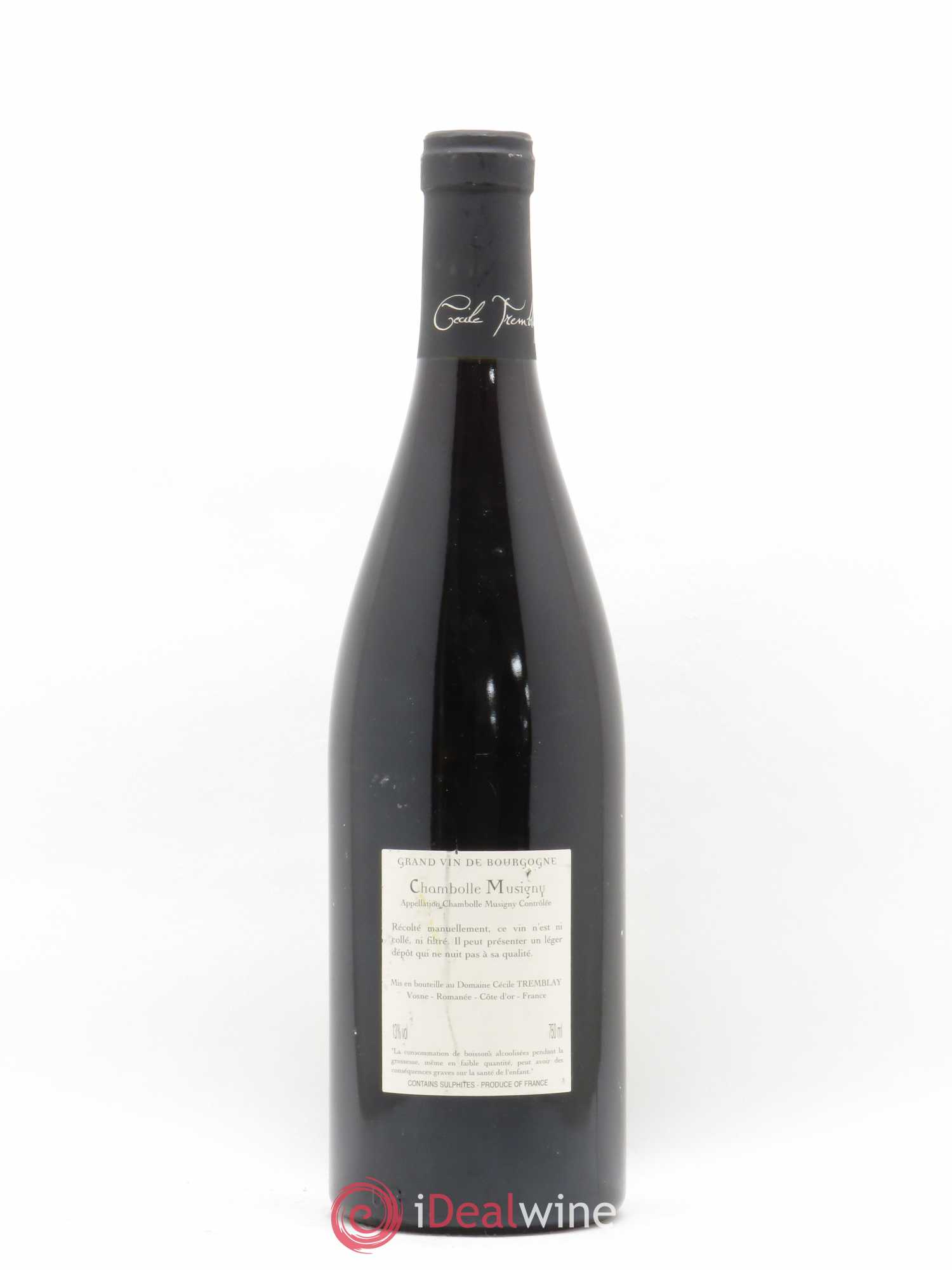 Chambolle-Musigny Les Cabottes Cécile Tremblay 2012 - Lot de 1 bouteille - 1