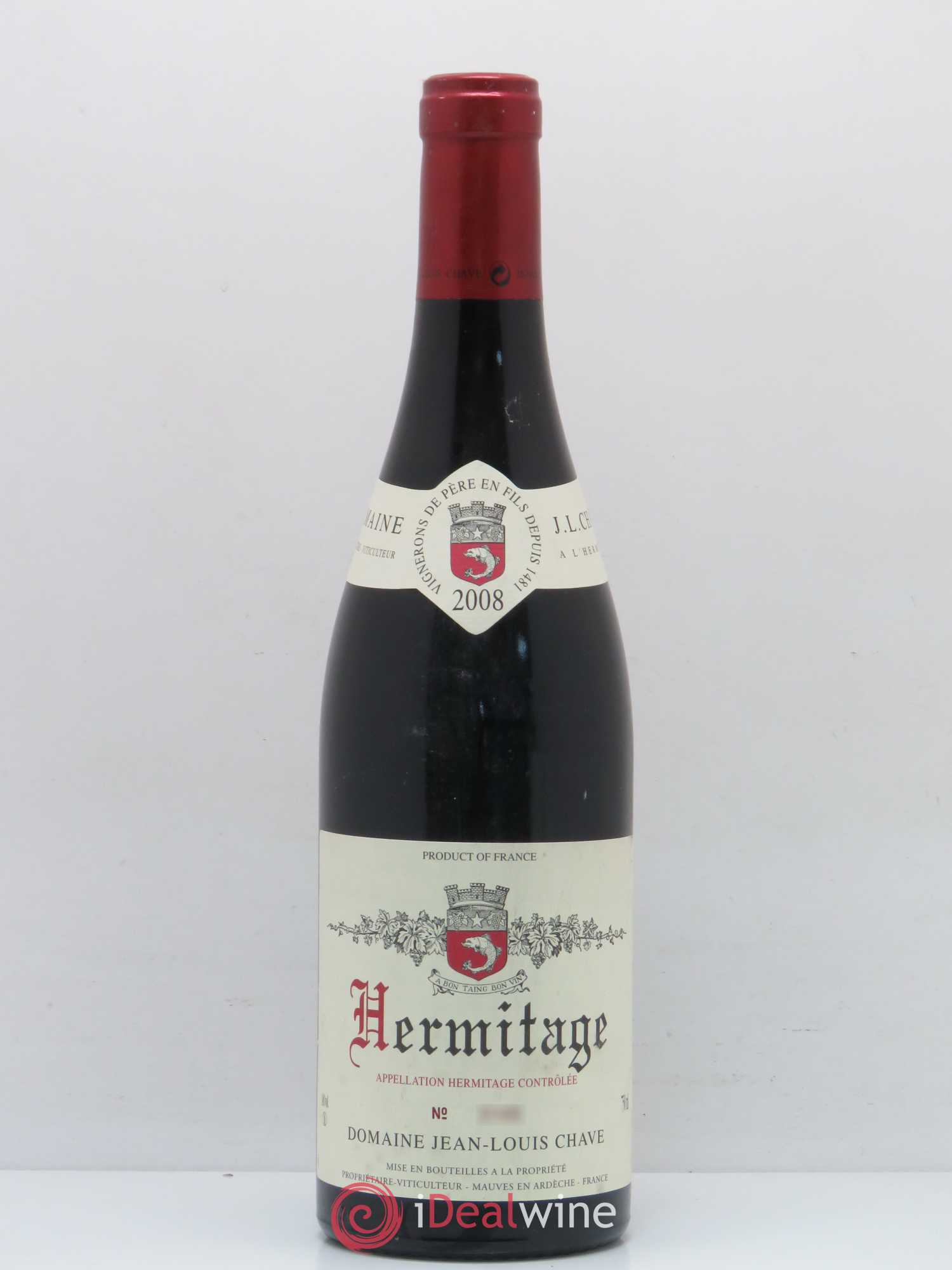 Hermitage Jean-Louis Chave 2008 - Lot de 1 bouteille - 0