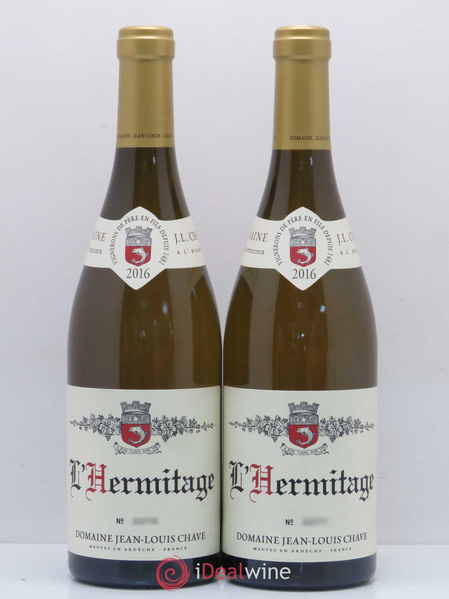 Hermitage Jean-Louis Chave 2016 - Lot de 2 bouteilles - 0