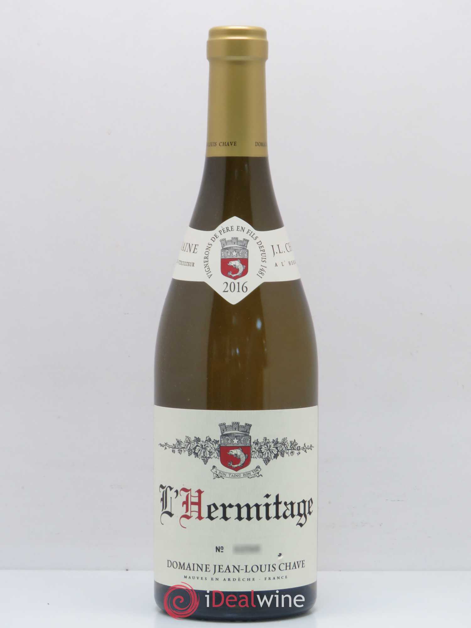 Hermitage Jean-Louis Chave 2016 - Lot de 1 bouteille - 0