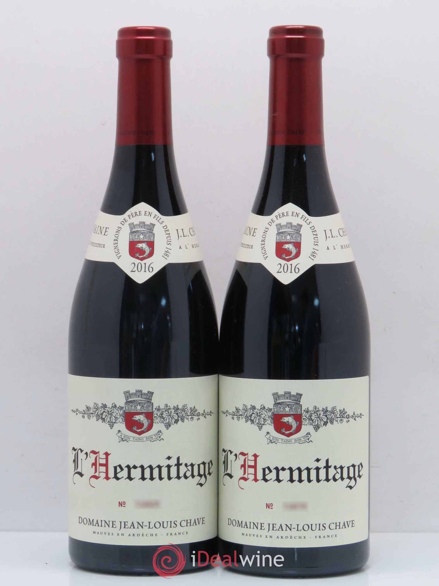 Hermitage Jean-Louis Chave 2016 - Lot de 2 bouteilles - 0