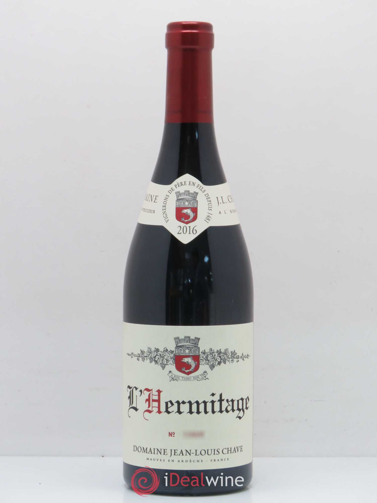 Hermitage Jean-Louis Chave 2016 - Lot de 1 bouteille - 0
