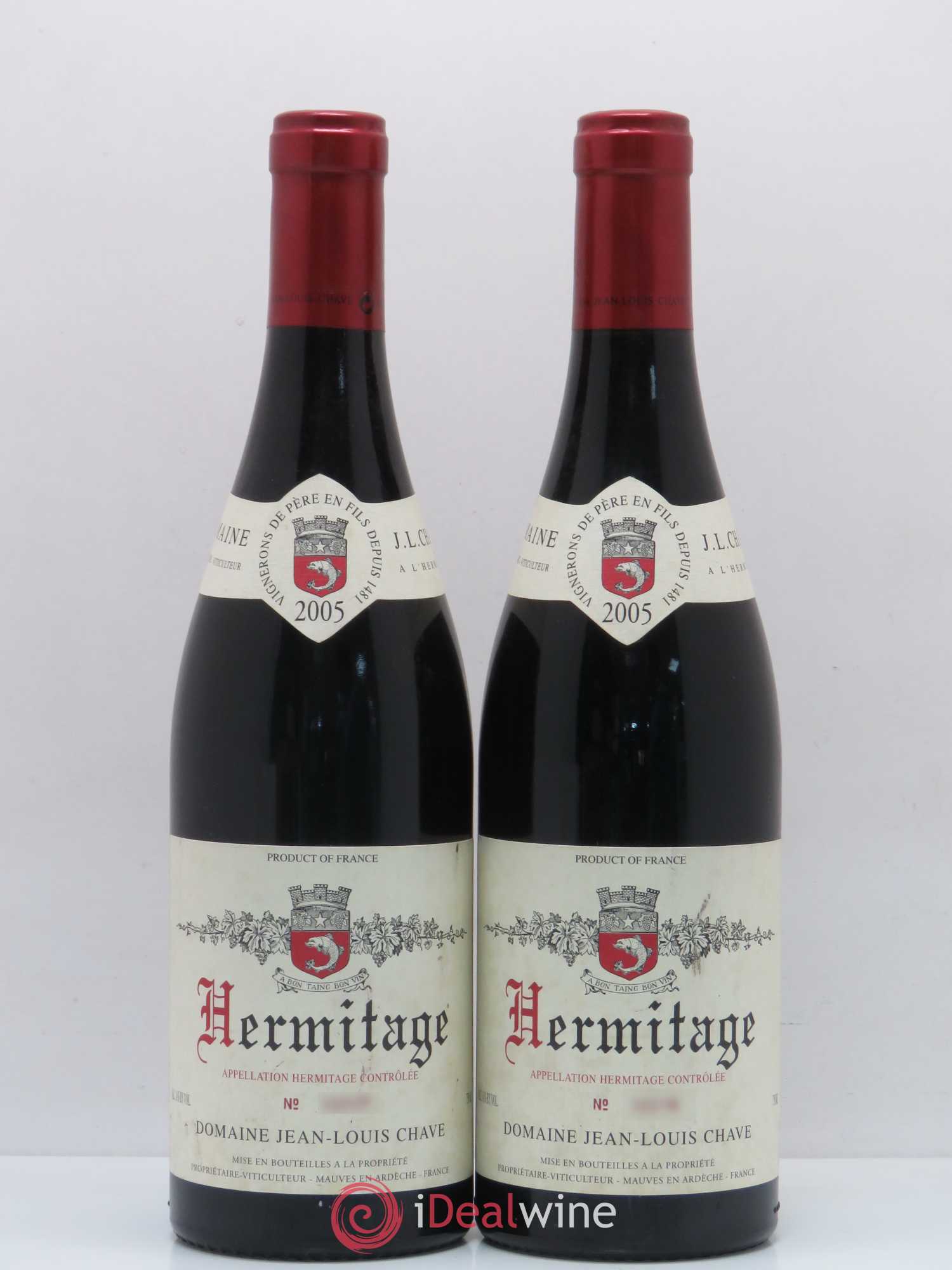 Hermitage Jean-Louis Chave 2005 - Lot de 2 bouteilles - 0
