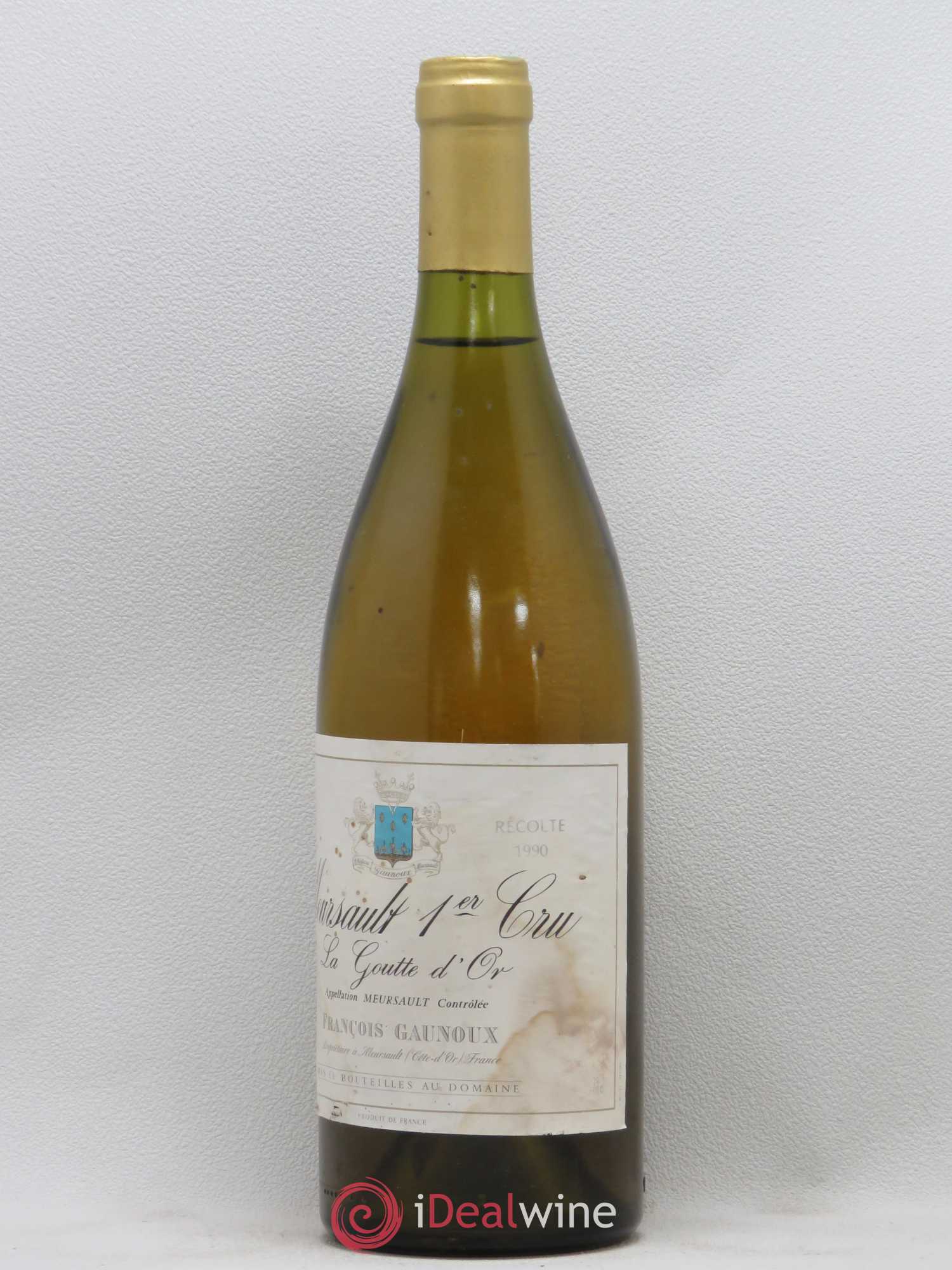 Meursault 1er Cru La Goutte d'Or François Gaunoux (Domaine) 1990 - Lot de 1 bouteille - 1