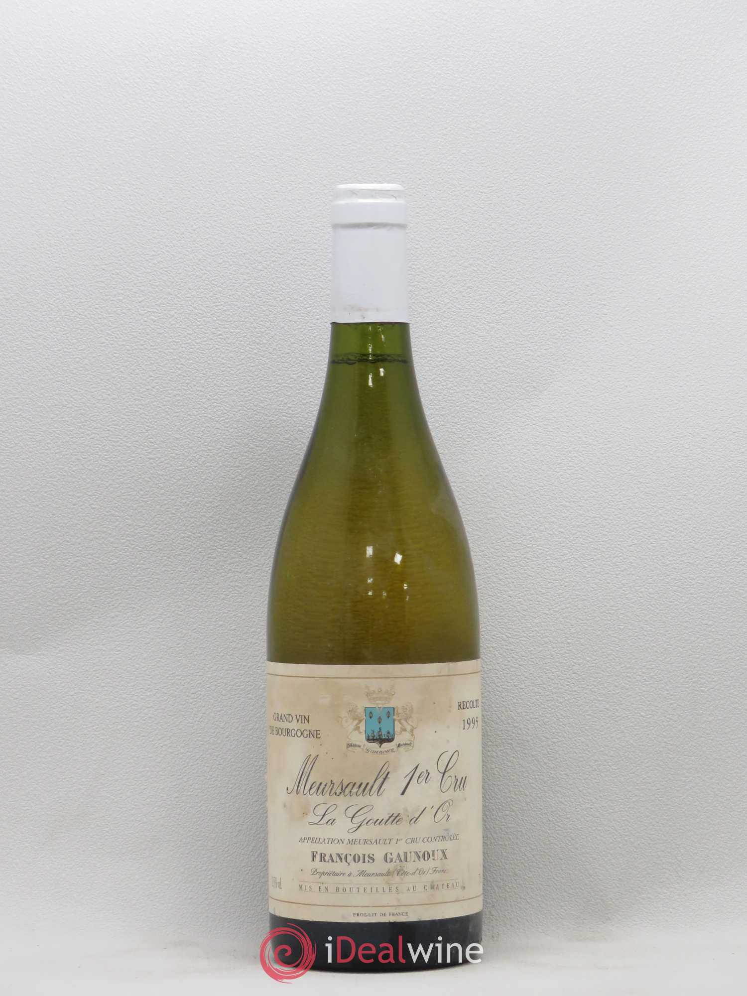 Meursault 1er Cru La Goutte d'Or François Gaunoux (Domaine) 1995 - Lot de 1 bouteille - 0