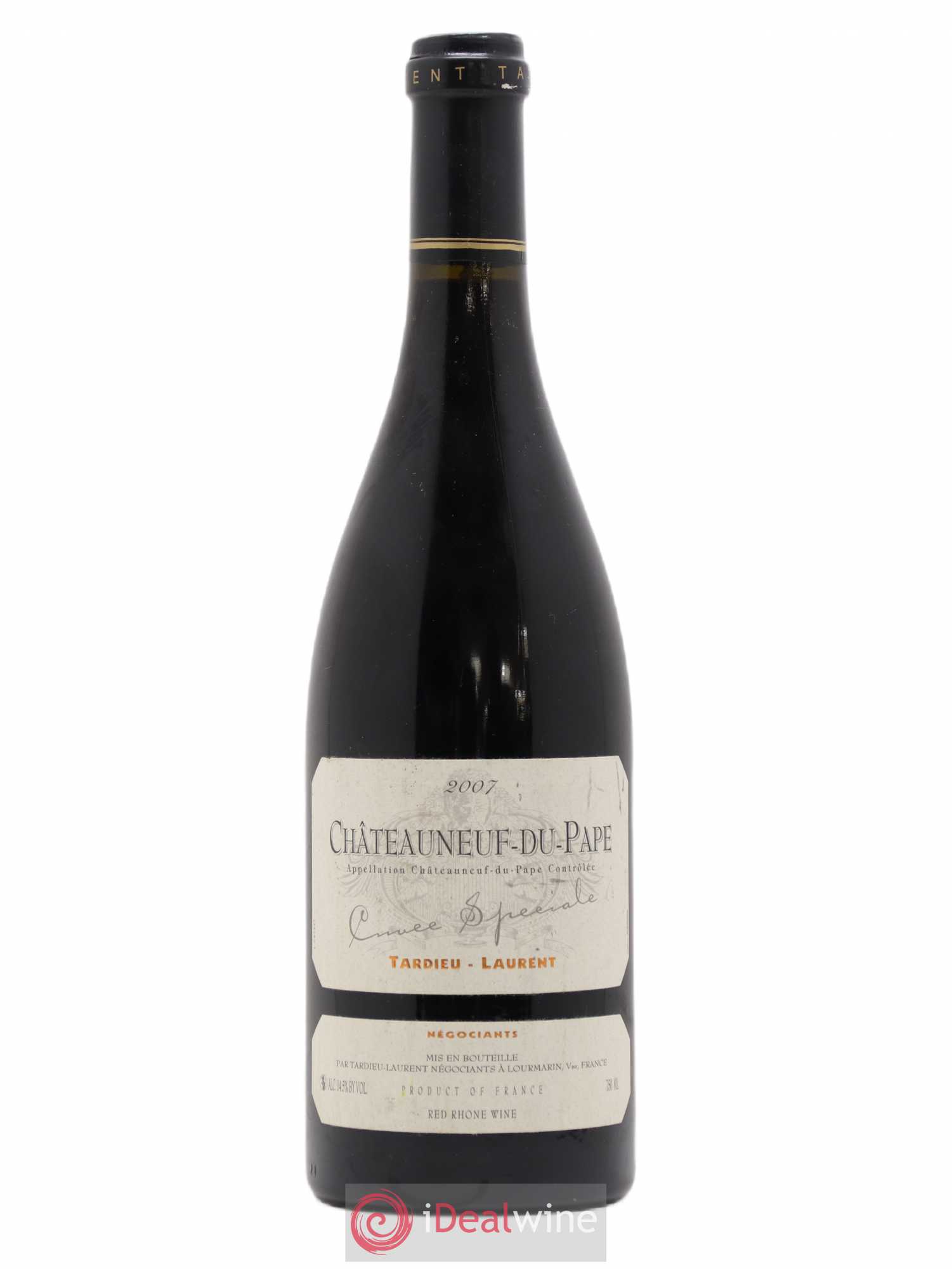Châteauneuf-du-Pape Tardieu-Laurent Cuvée spéciale Famille Tardieu 2007 - Lot de 1 bouteille - 0
