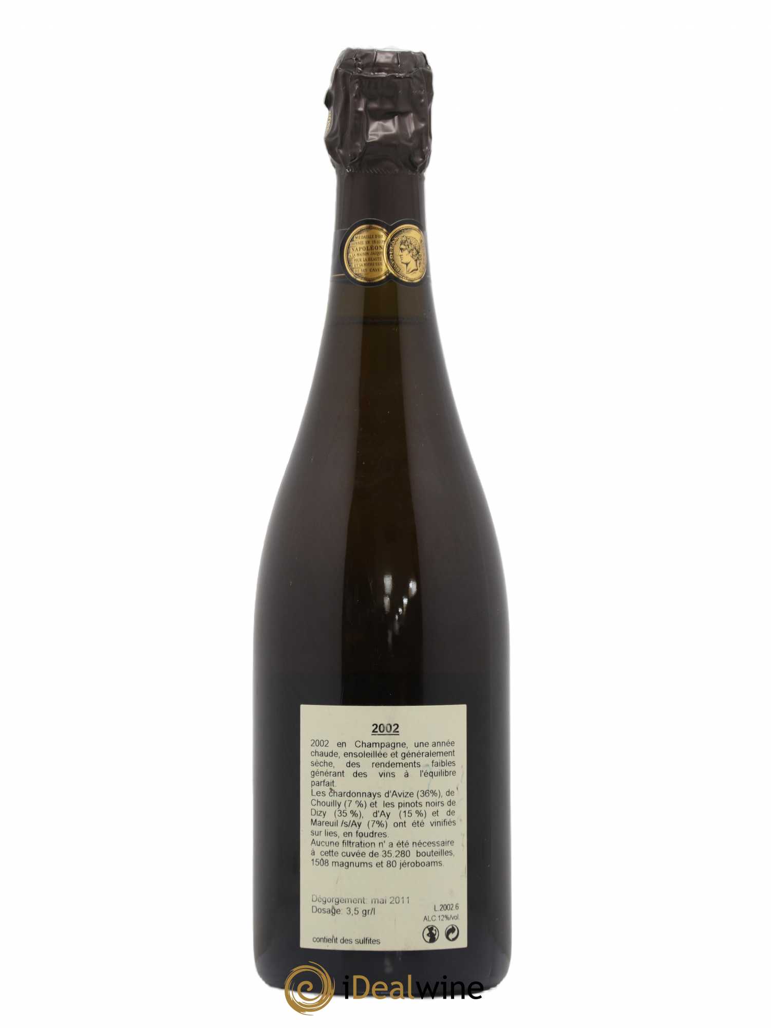 Millésimé Jacquesson 2002 - Lot de 1 bouteille - 1