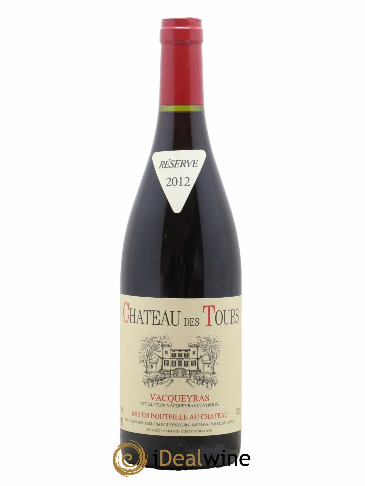 Vacqueyras Château des Tours Emmanuel Reynaud 2012 - Lot de 1 bouteille - 0