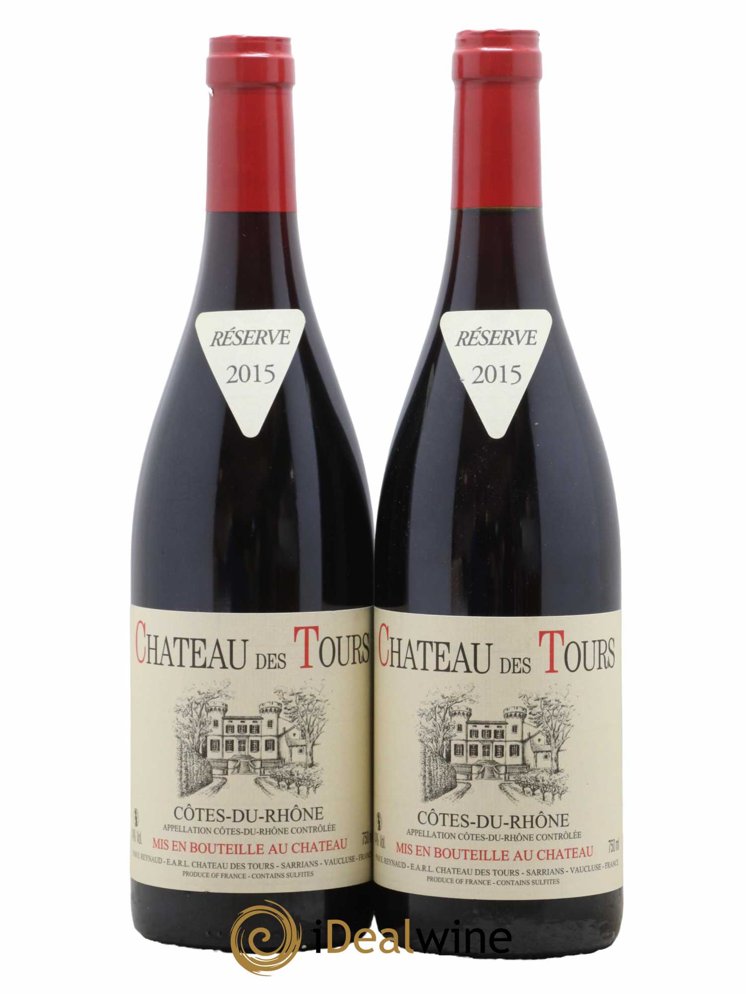 Côtes-du-Rhône Château des Tours Emmanuel Reynaud 2015 - Lot de 2 bouteilles - 0
