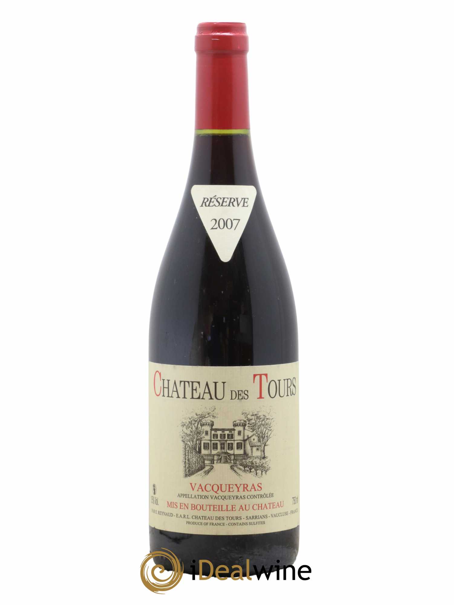 Vacqueyras Château des Tours Emmanuel Reynaud 2007 - Lot de 1 bouteille - 0