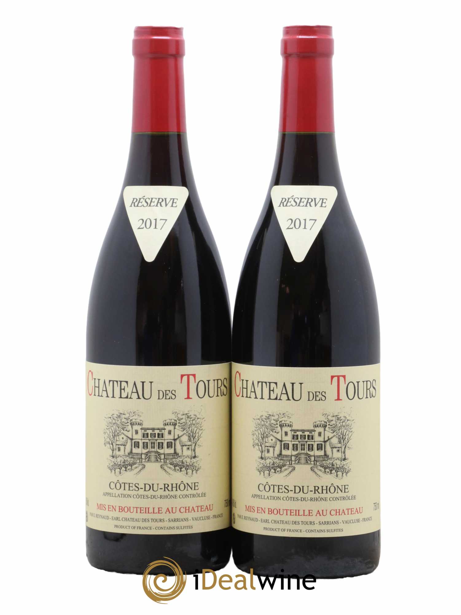 Côtes-du-Rhône Château des Tours Emmanuel Reynaud 2017 - Lot de 2 bouteilles - 0