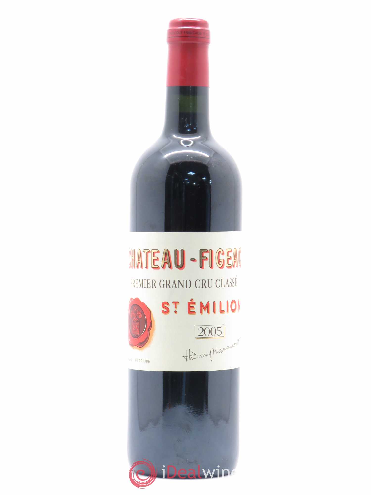 Château Figeac 1er Grand Cru Classé A 2005 - Lot de 1 bouteille - 0