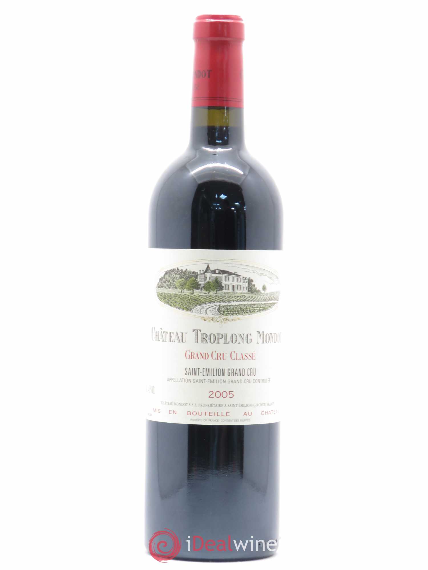 Château Troplong Mondot 1er Grand Cru Classé B 2005 - Lot de 1 bouteille - 0