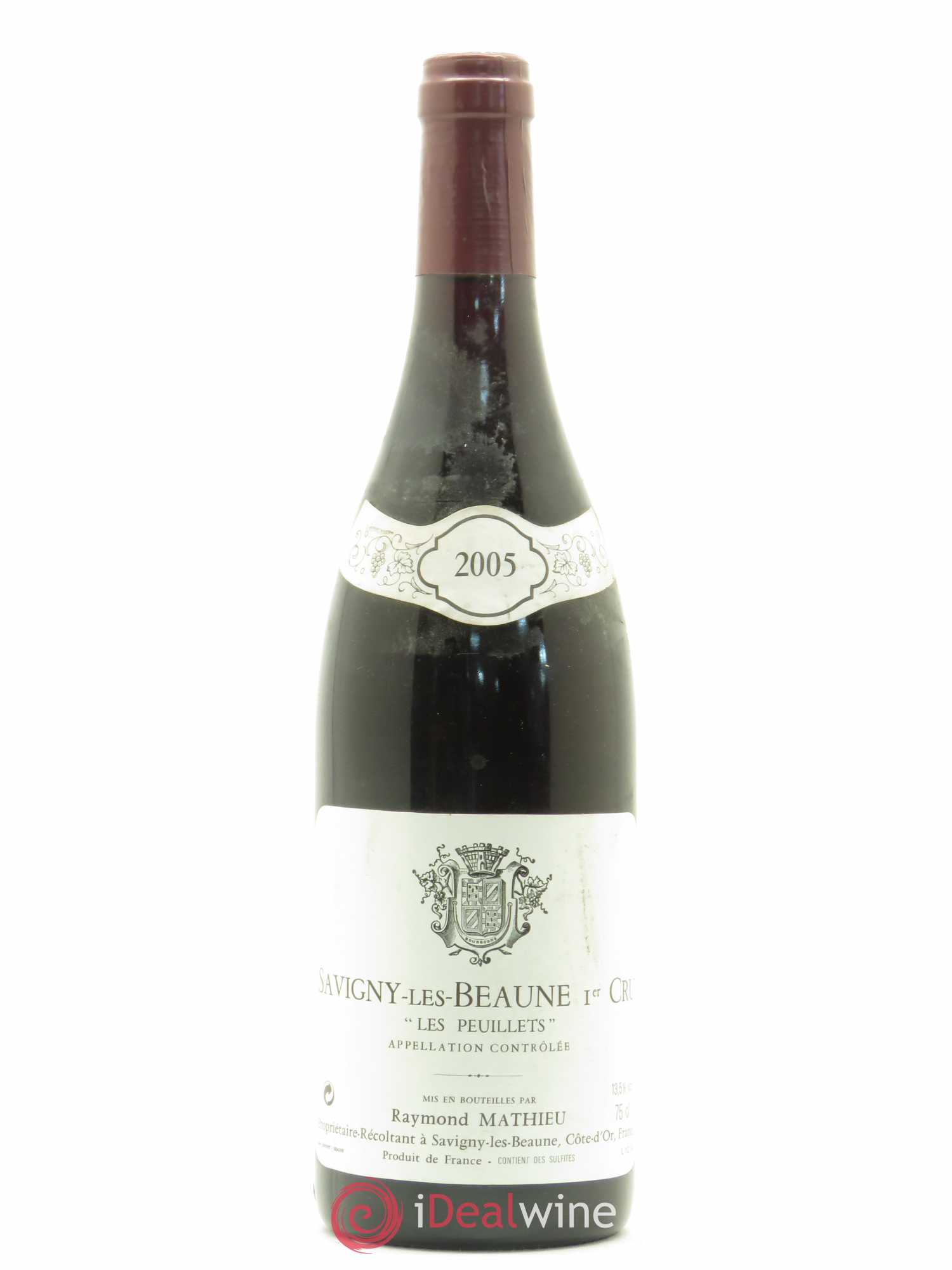 Savigny-lès-Beaune 1er Cru Peuillets Raymond Mathieu 2005 - Lot de 1 bouteille - 0