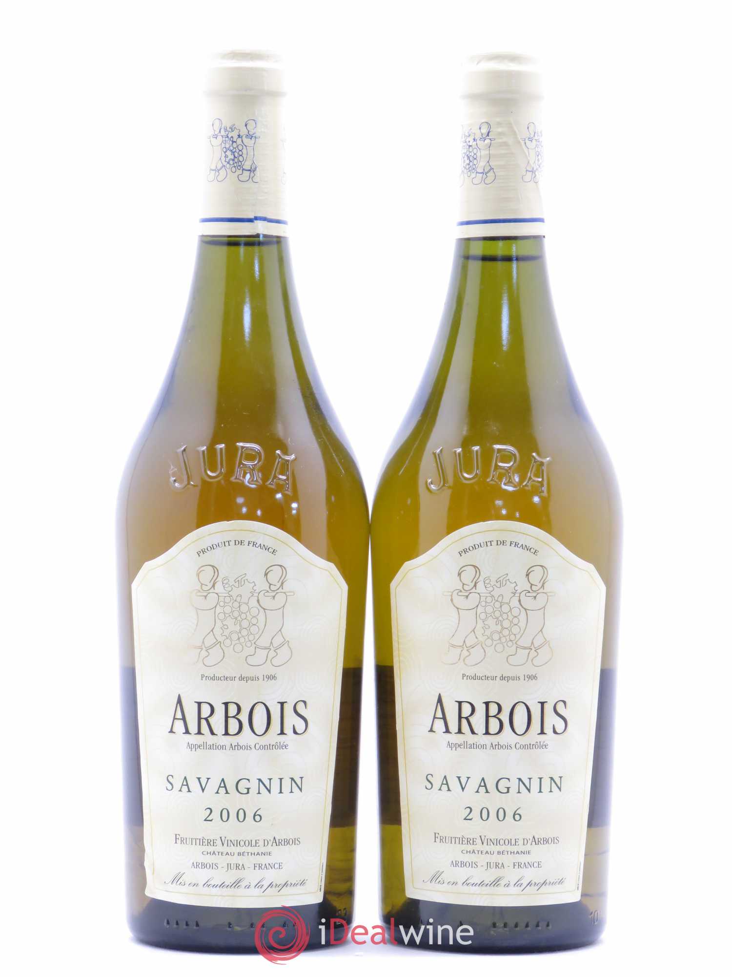 Arbois Savagnin Fruitière Vinicole d'Arbois (sans prix de réserve) 2006 - Posten von 2 Flaschen - 0