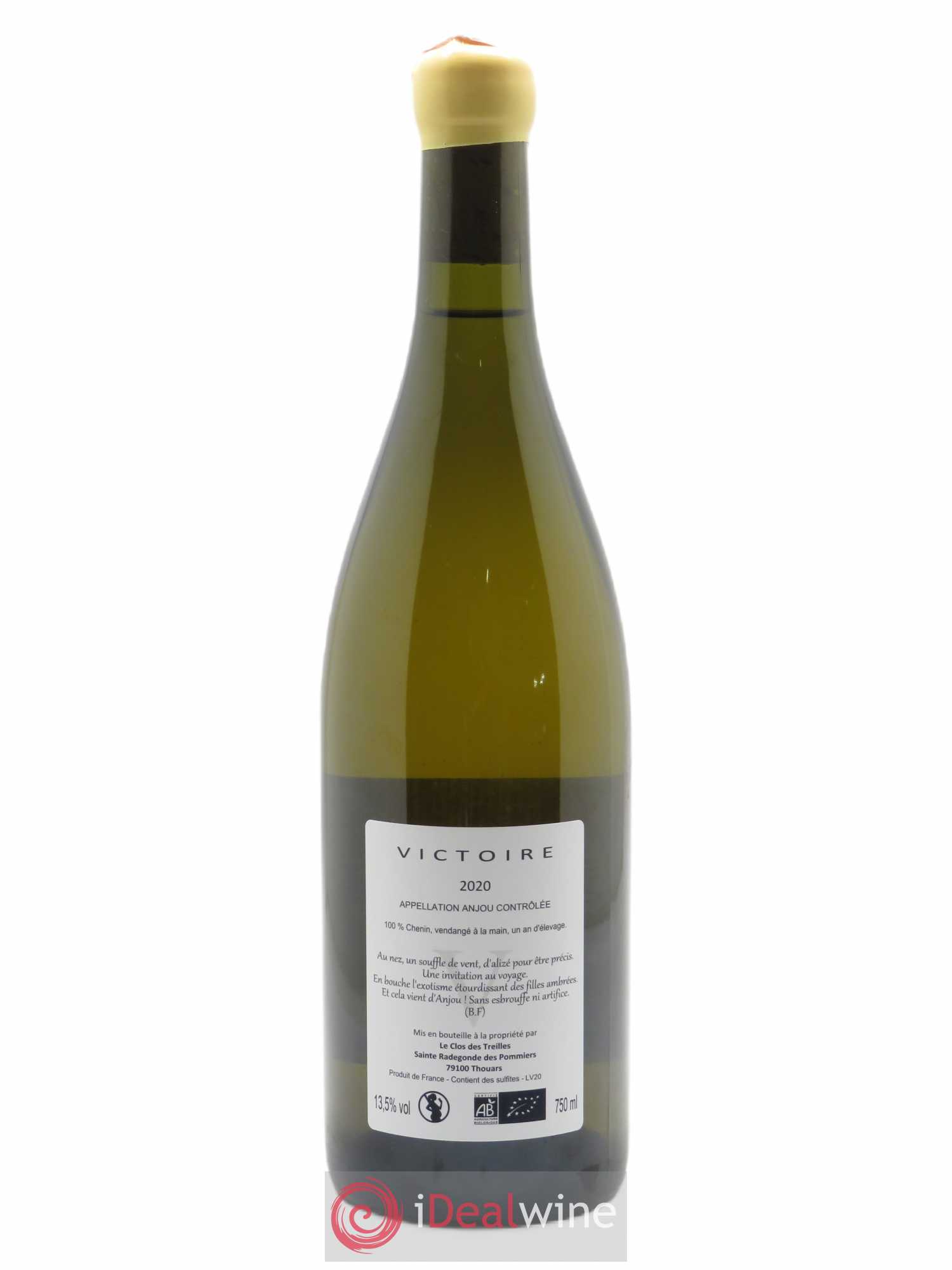 Anjou Victoire Clos des Treilles - Nicolas Réau 2020 - Lot de 1 bouteille - 1