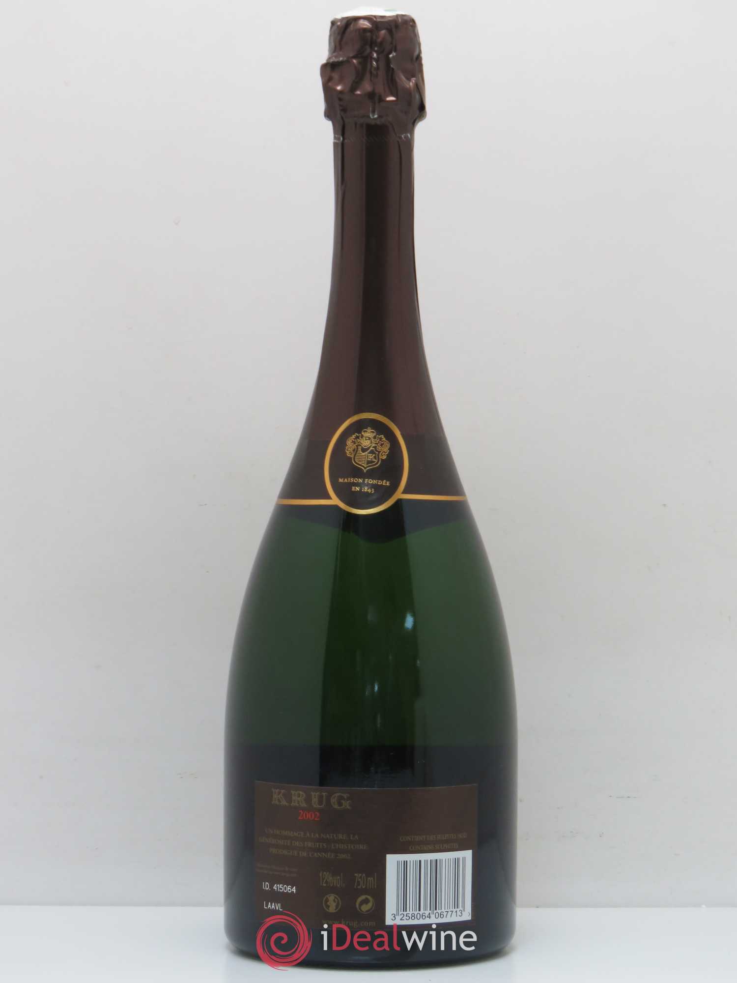 Vintage Krug 2002 - Lot de 1 bouteille - 1