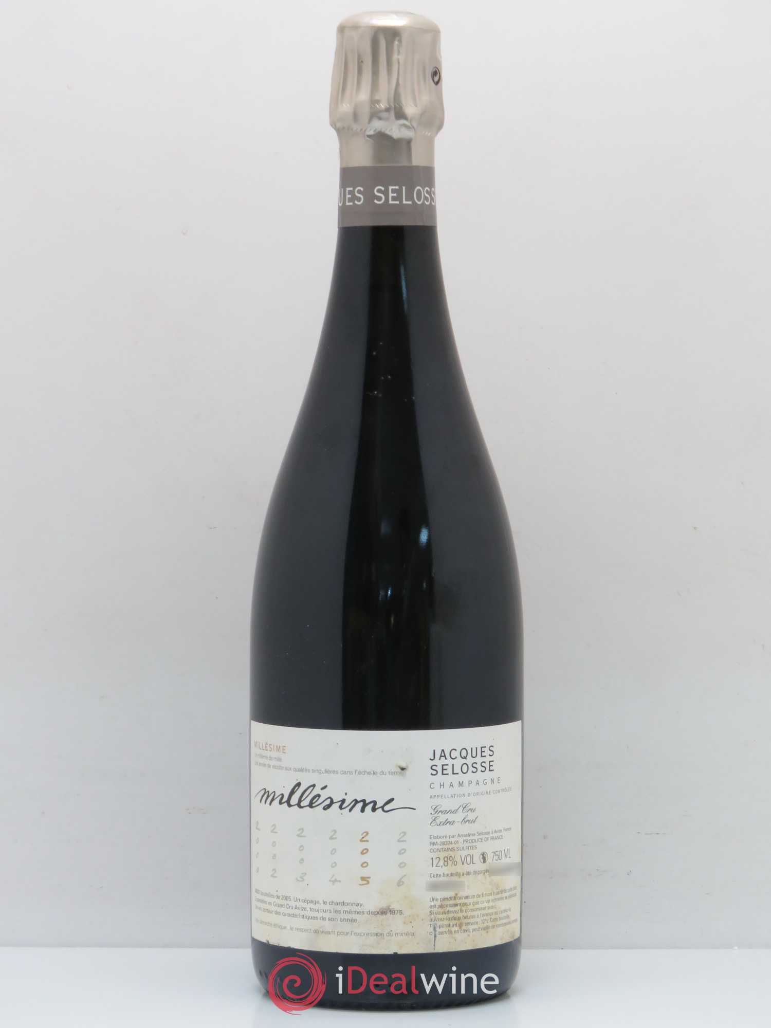 Blanc de Blancs Grand Cru Extra-Brut Jacques Selosse Blanc de Blancs Grand Cru 2005 - Lot de 1 bouteille - 0