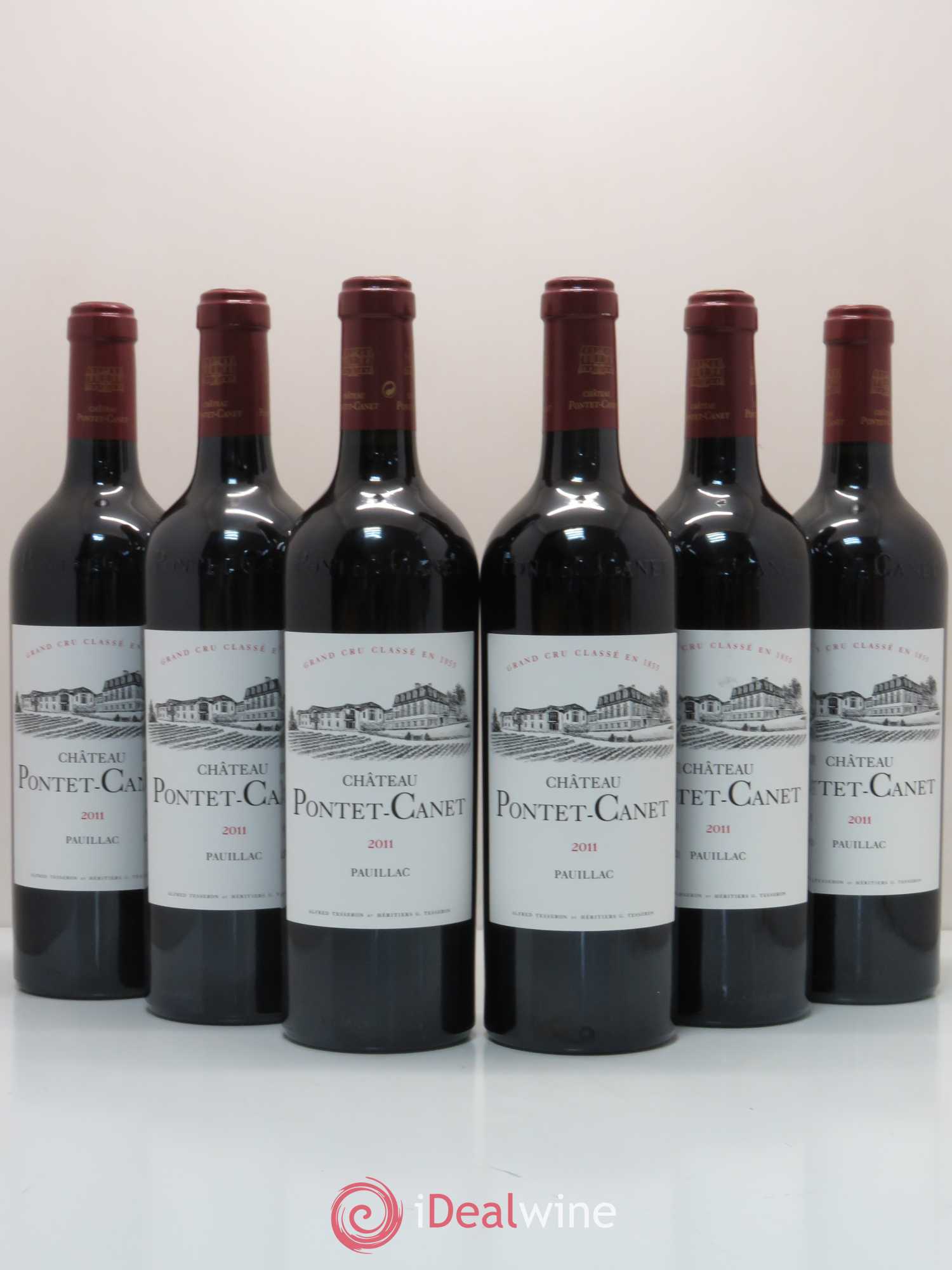 Château Pontet Canet 5ème Grand Cru Classé 2011 - Lot de 6 bouteilles - 0