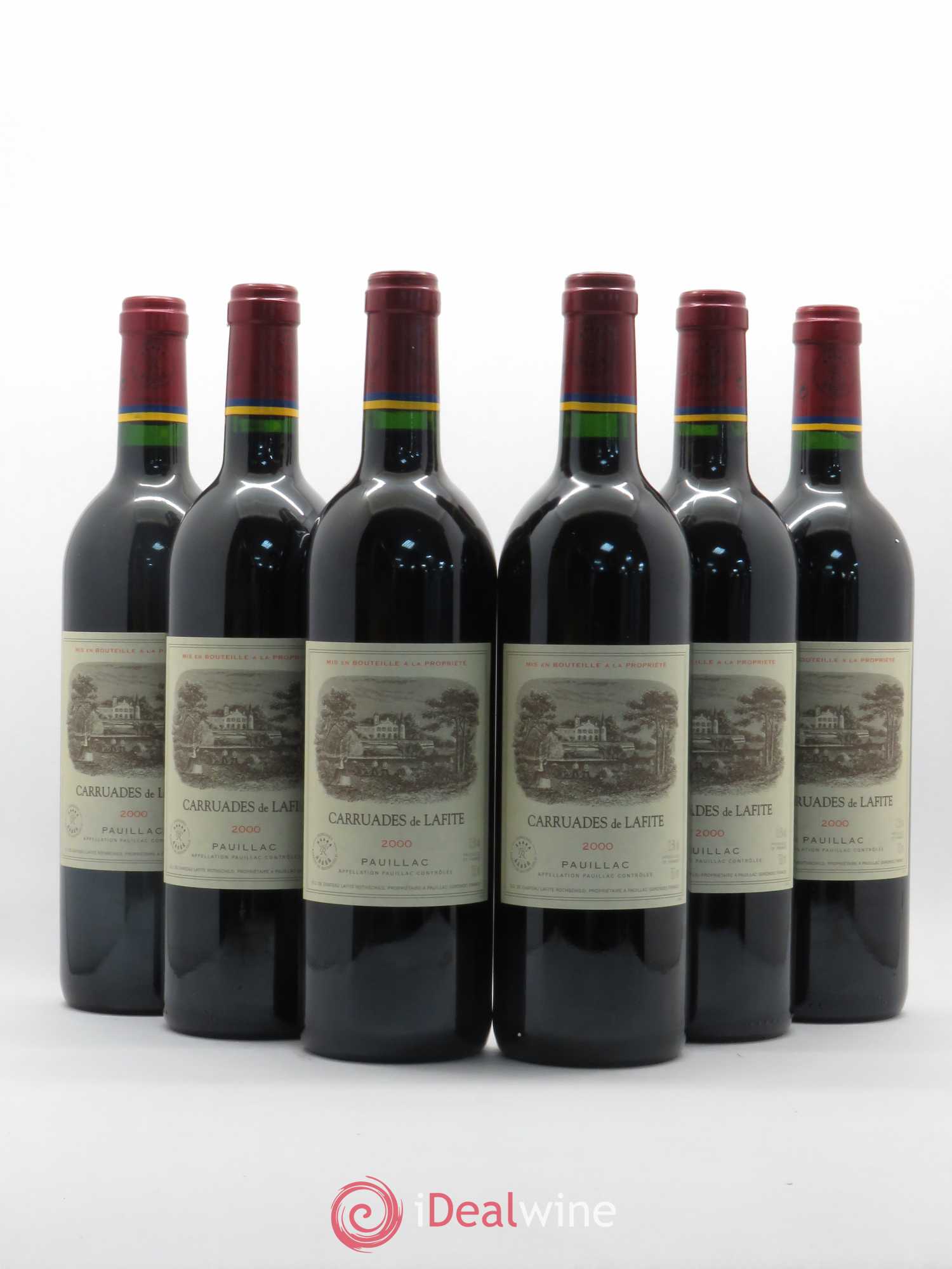 Carruades de Lafite Rothschild Second Vin 2000 - Lot de 6 bouteilles - 0