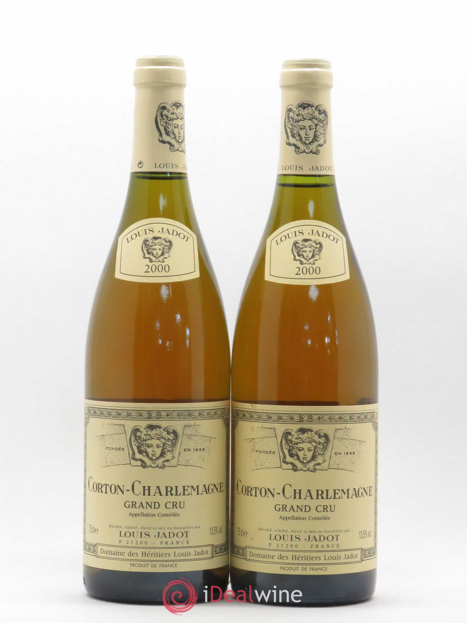 Corton-Charlemagne Grand Cru Maison Louis Jadot 2000 - Lot de 2 bouteilles - 0