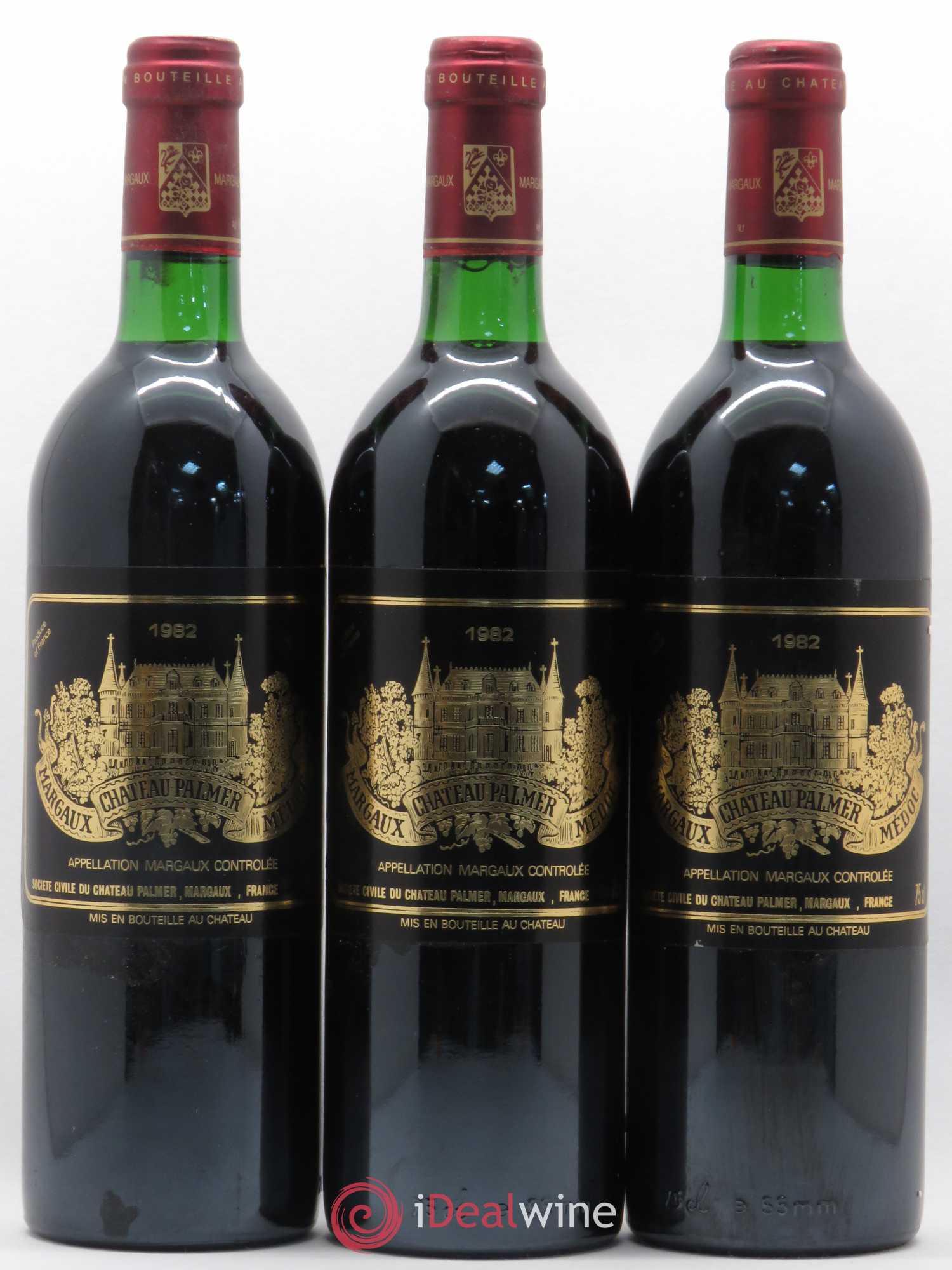 Château Palmer 3ème Grand Cru Classé 1982 - Lot de 6 bouteilles - 1