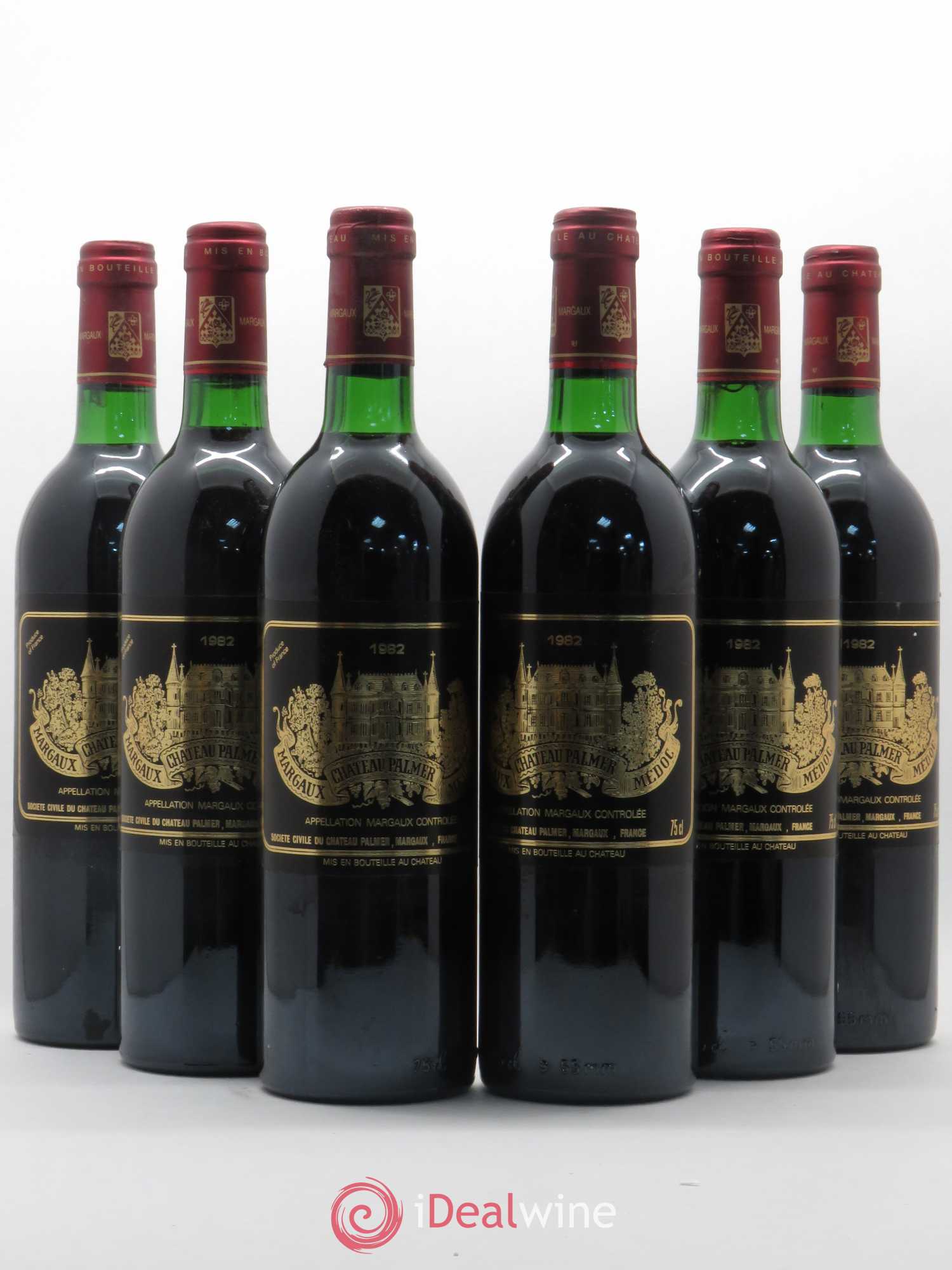 Château Palmer 3ème Grand Cru Classé 1982 - Lot de 6 bouteilles - 0