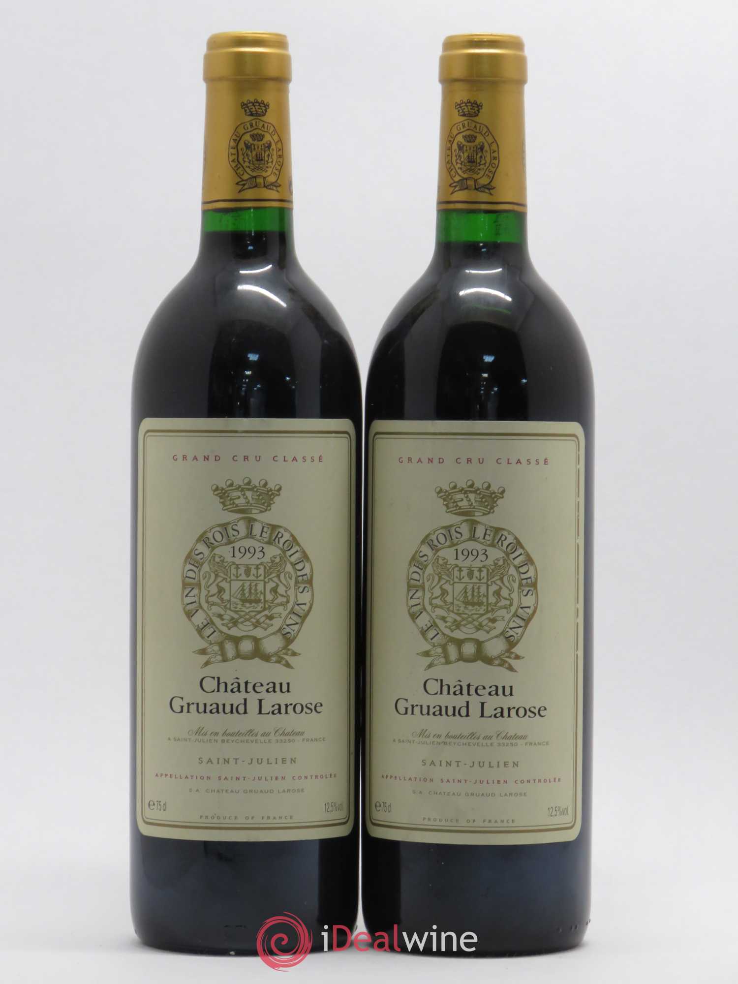 Château Gruaud Larose 2ème Grand Cru Classé 1993 - Lot de 2 bouteilles - 0