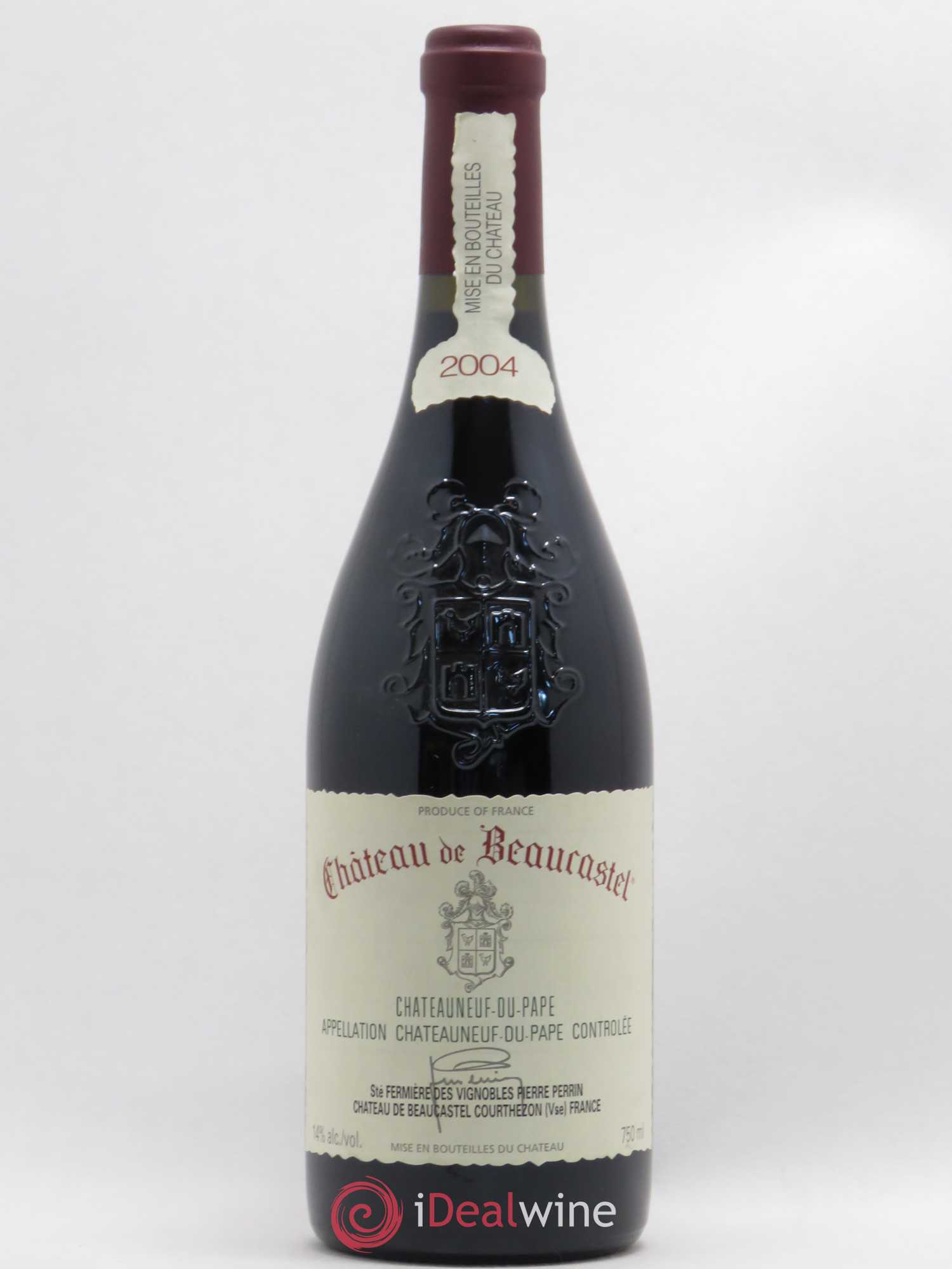 Châteauneuf-du-Pape Château de Beaucastel Famille Perrin 2004 - Lot de 1 bouteille - 0