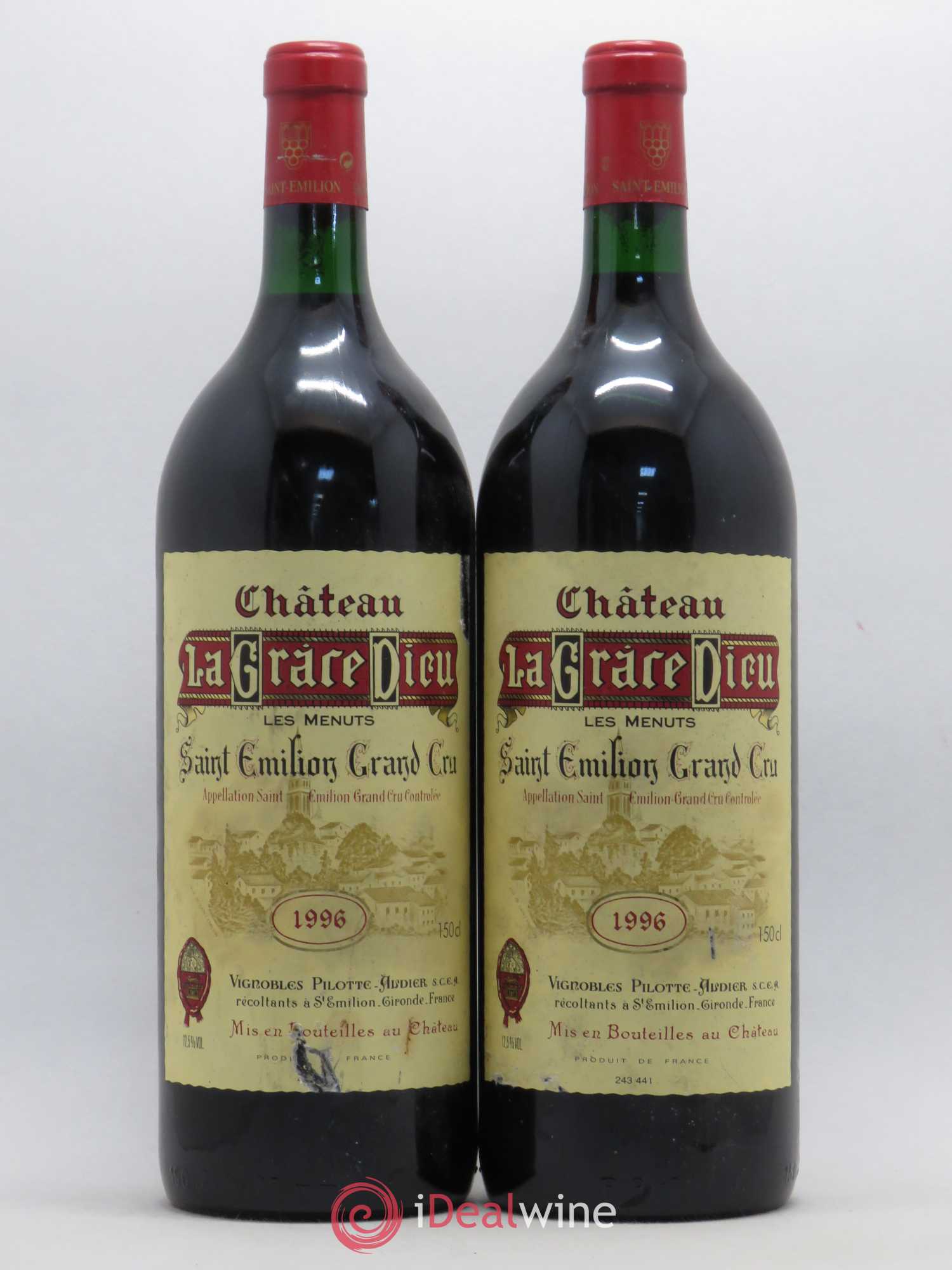 Château la Grâce Dieu les Menuts 1996 - Lot de 2 magnums - 0