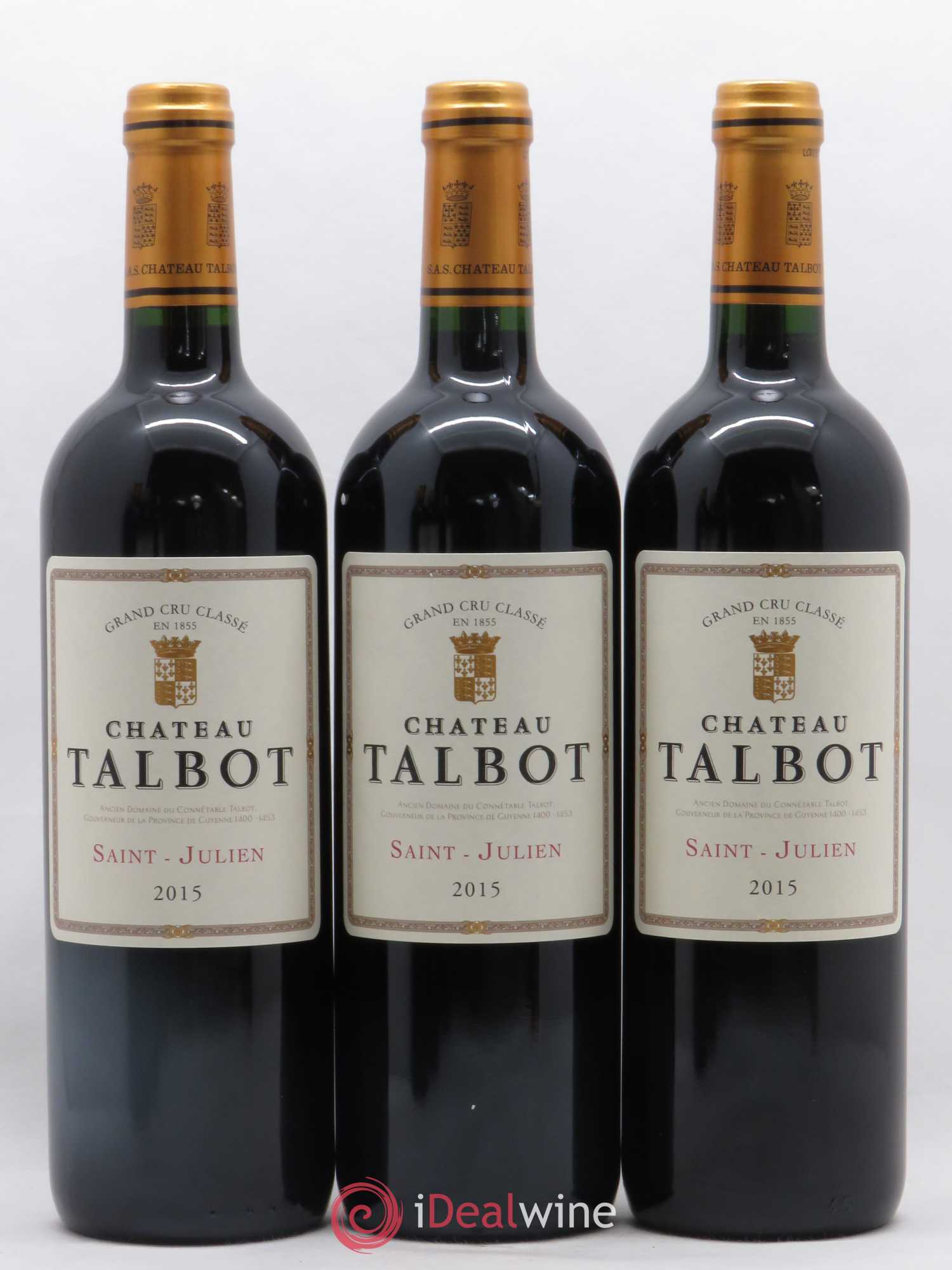 Château Talbot 4ème Grand Cru Classé 2015 - Lot de 6 bouteilles - 2