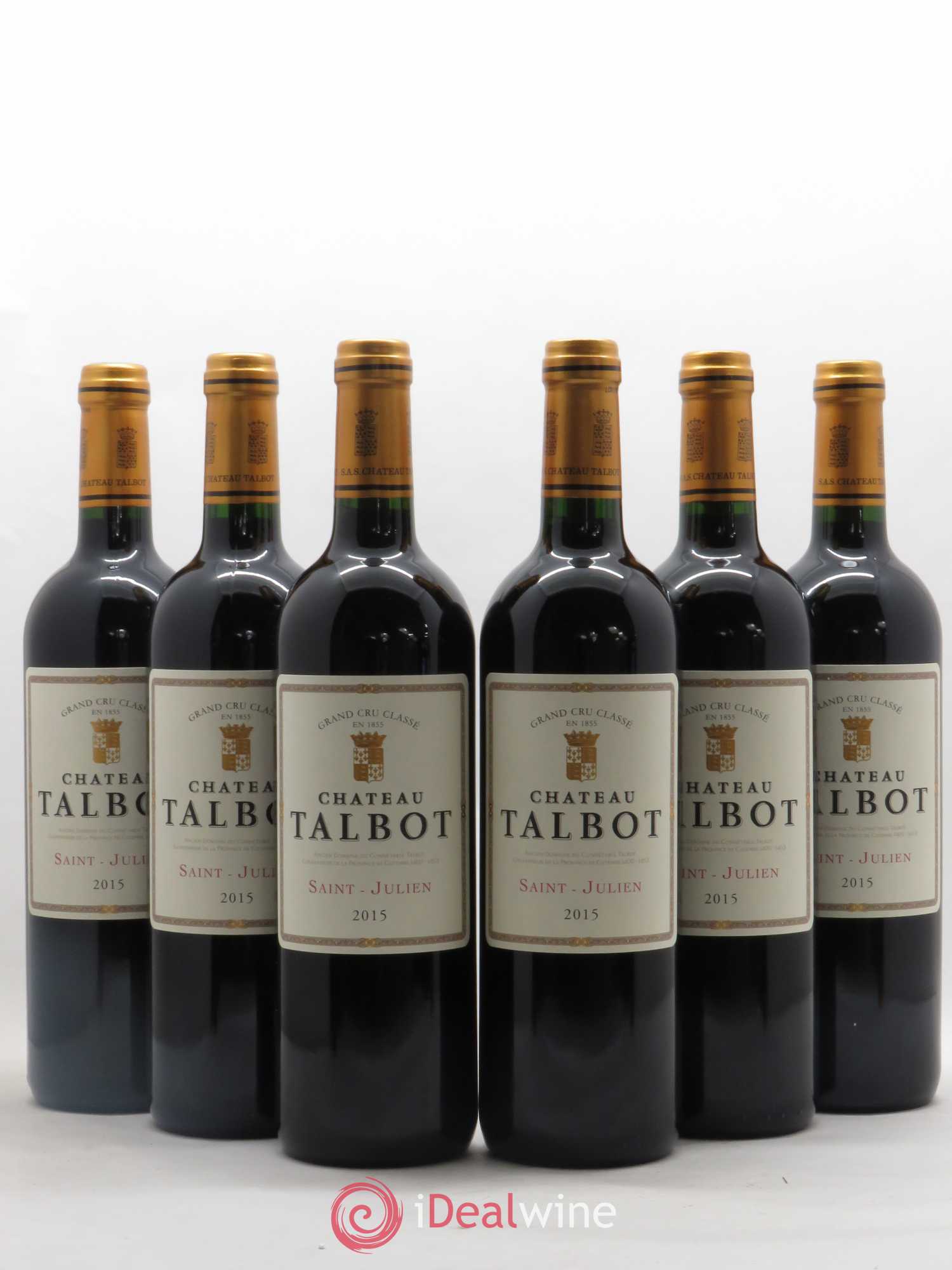 Château Talbot 4ème Grand Cru Classé 2015 - Lot de 6 bouteilles - 0