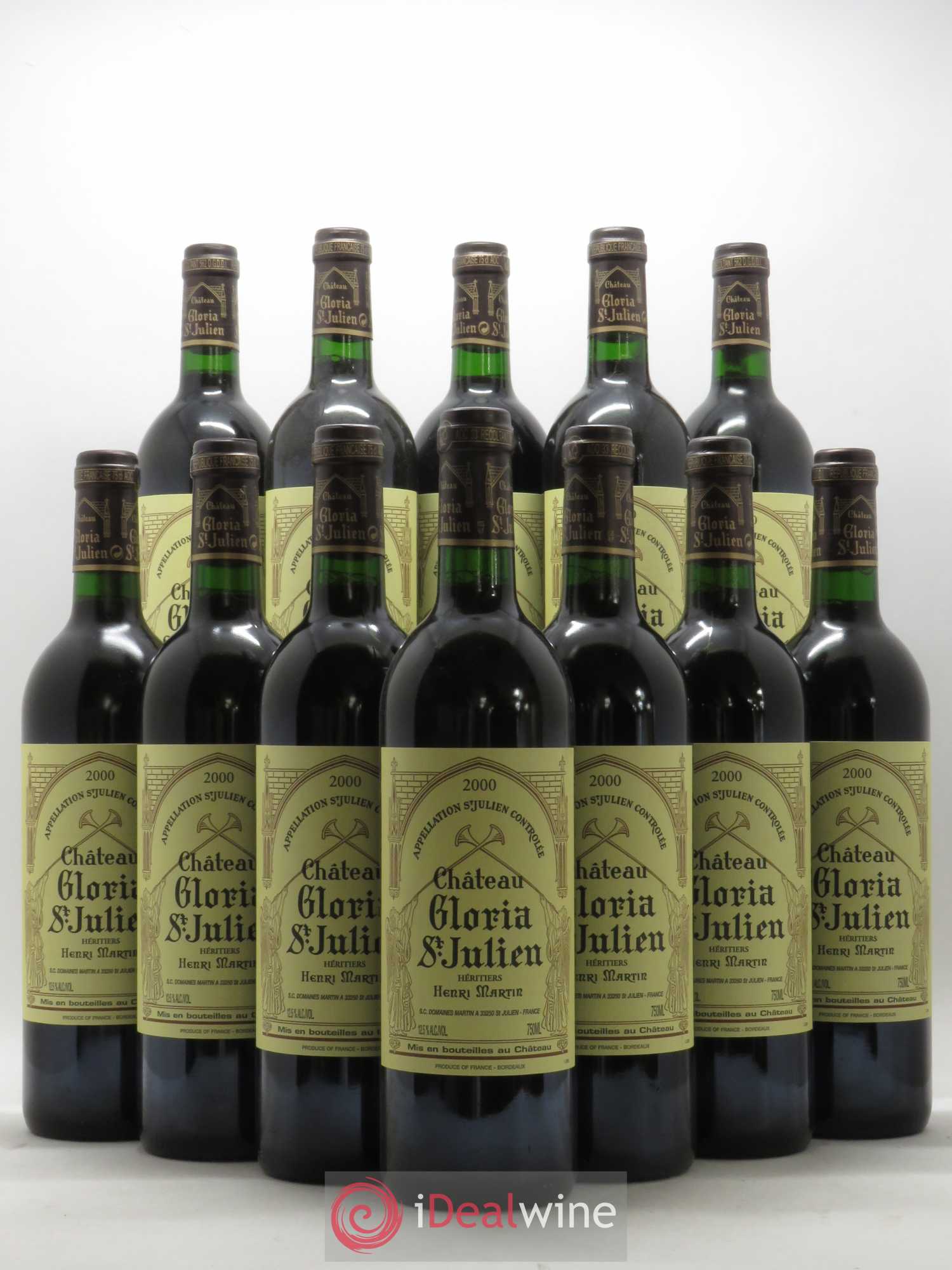 Château Gloria 2000 - Lot de 12 bouteilles - 0