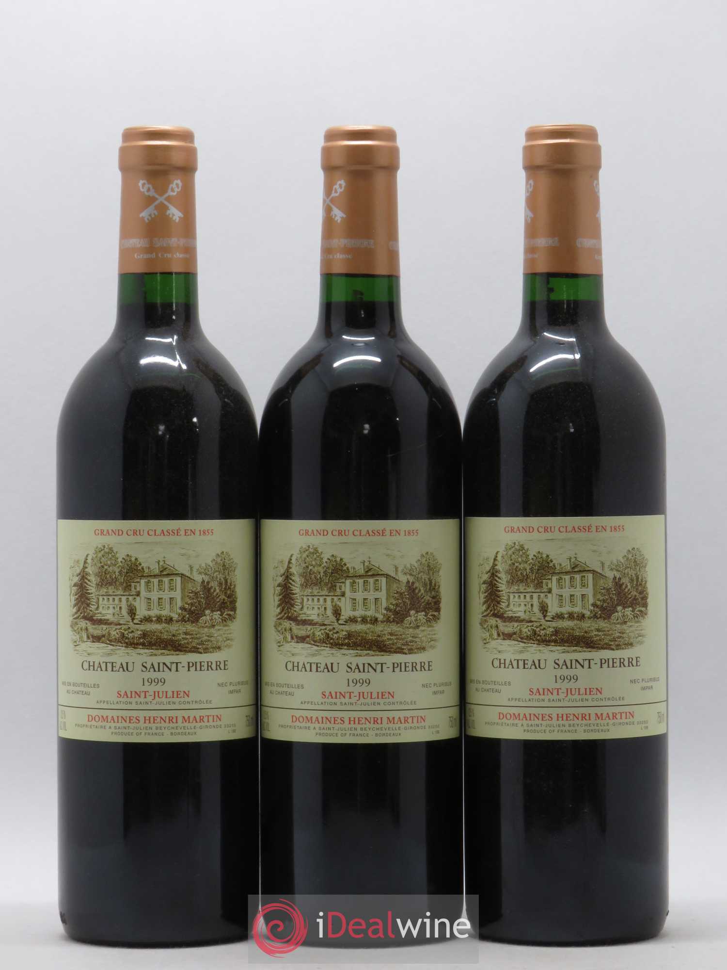 Château Saint-Pierre 4ème Grand Cru Classé 1999 - Lot de 12 bouteilles - 1