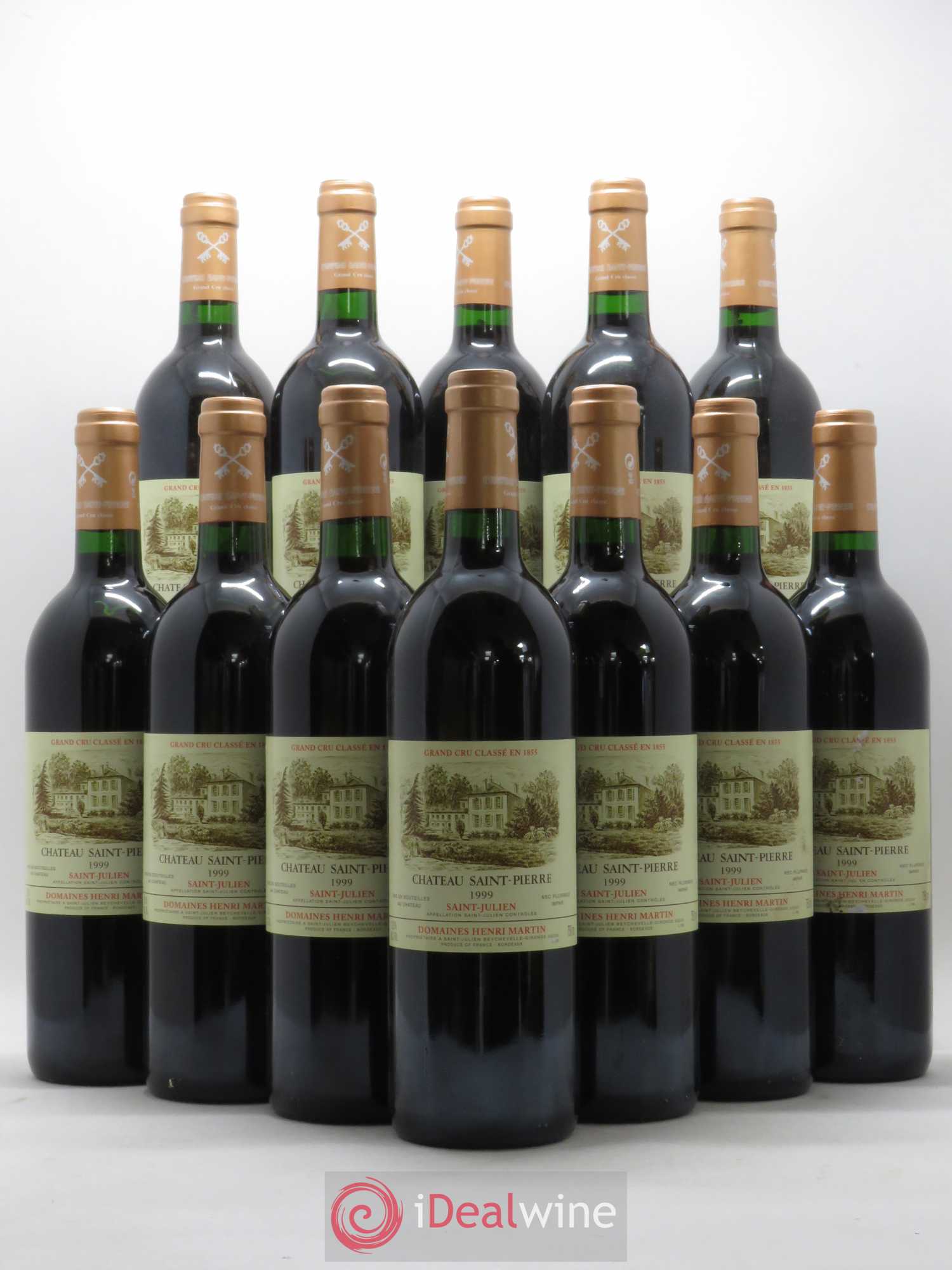 Château Saint-Pierre 4ème Grand Cru Classé 1999 - Lot de 12 bouteilles - 0