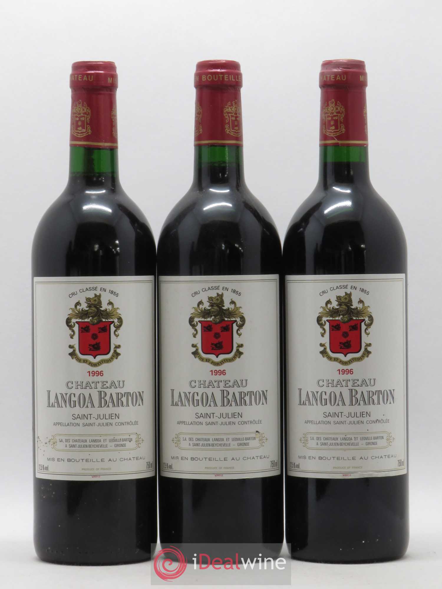 Château Langoa Barton 3ème Grand Cru Classé 1996 - Lot de 12 bouteilles - 2