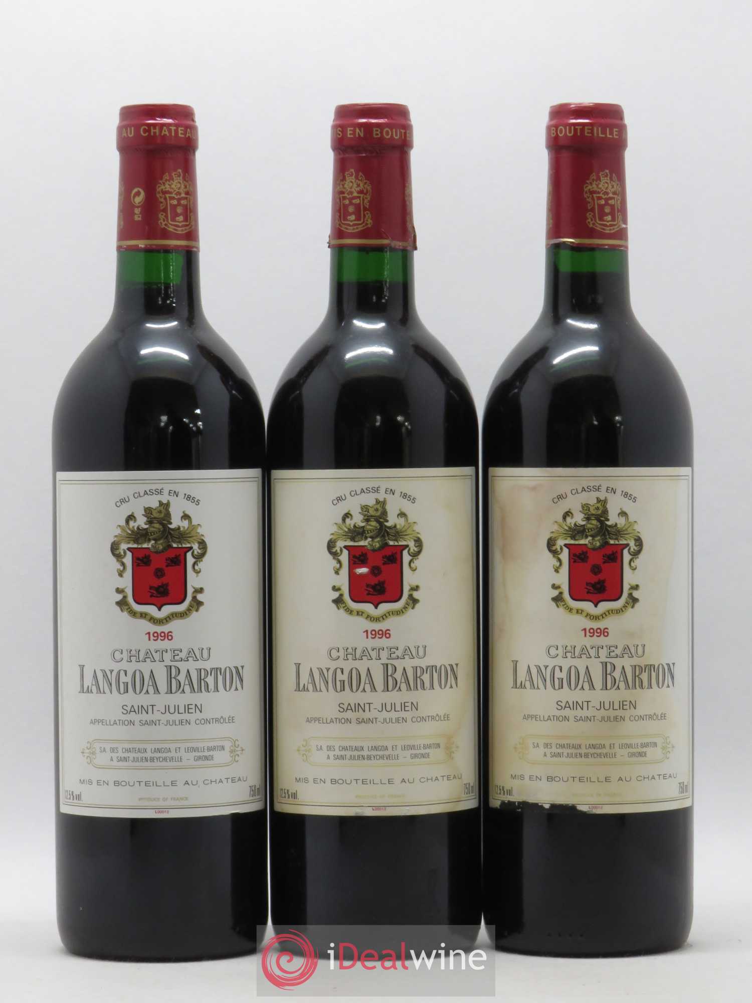 Château Langoa Barton 3ème Grand Cru Classé 1996 - Lot de 12 bouteilles - 3