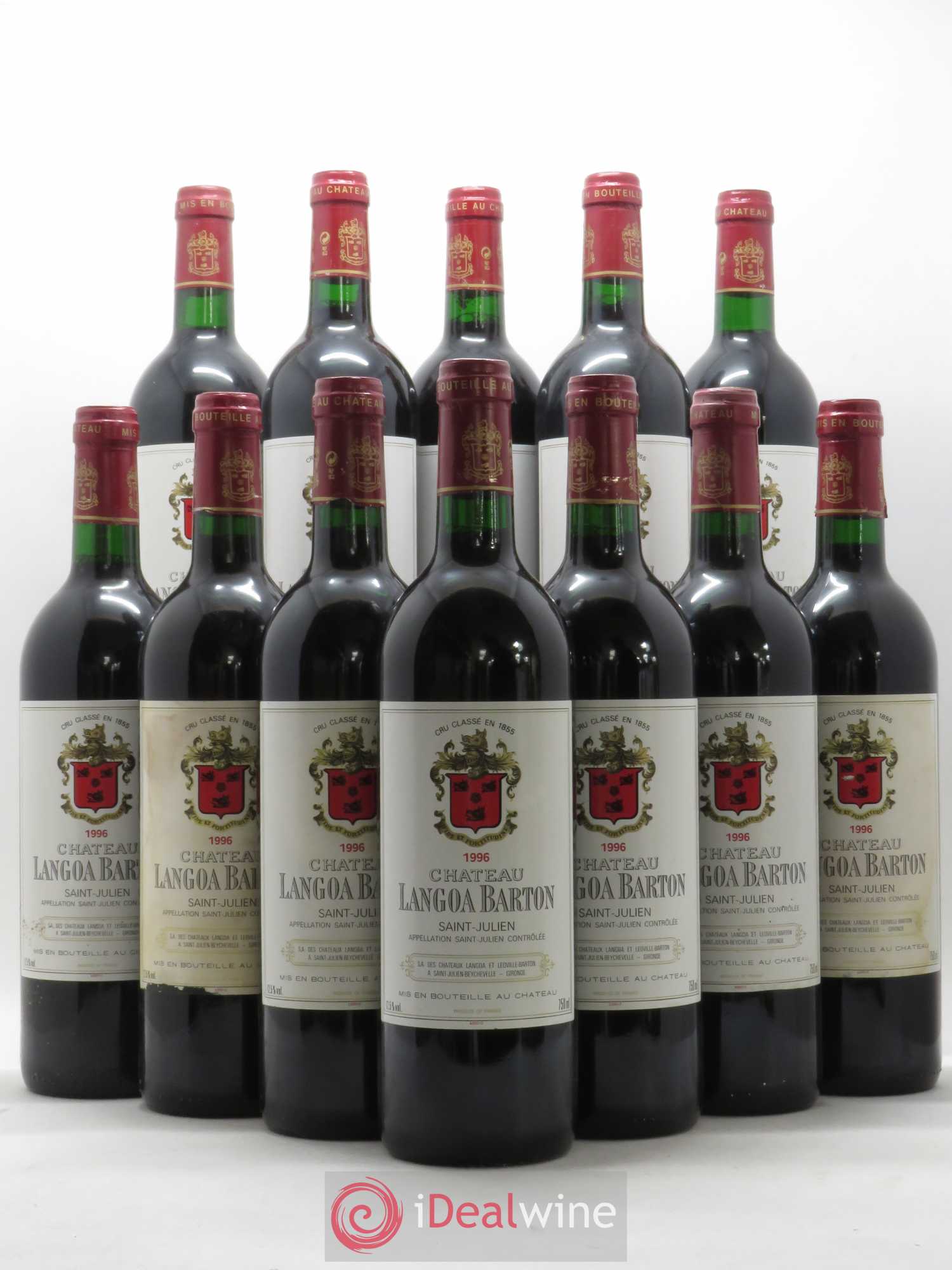 Château Langoa Barton 3ème Grand Cru Classé 1996 - Lot de 12 bouteilles - 0