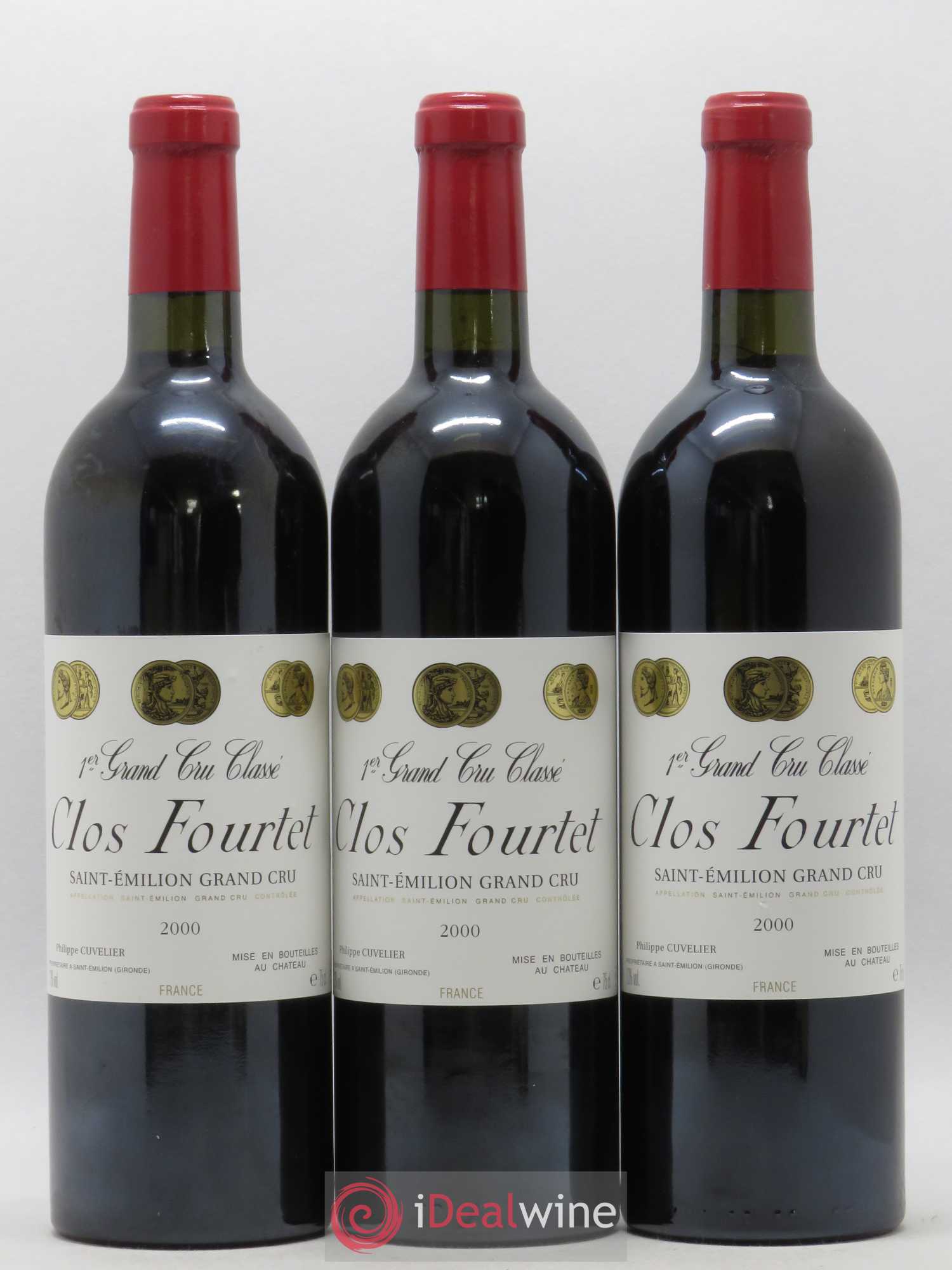 Clos Fourtet 1er Grand Cru Classé B 2000 - Lot de 12 bouteilles - 1