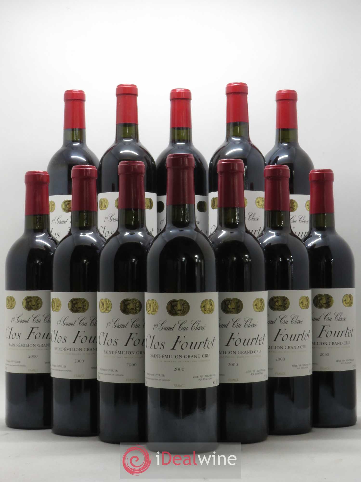 Clos Fourtet 1er Grand Cru Classé B 2000 - Lot de 12 bouteilles - 0